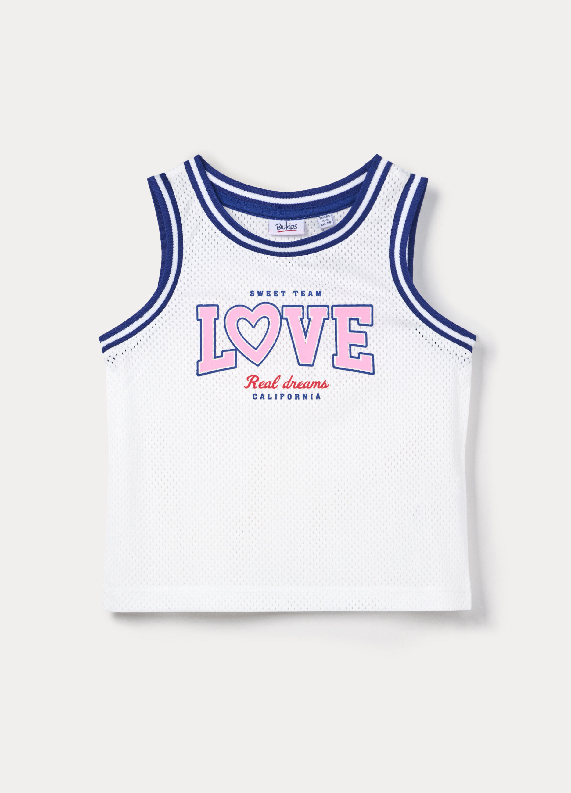 Canotta mesh con stampa bambina_0