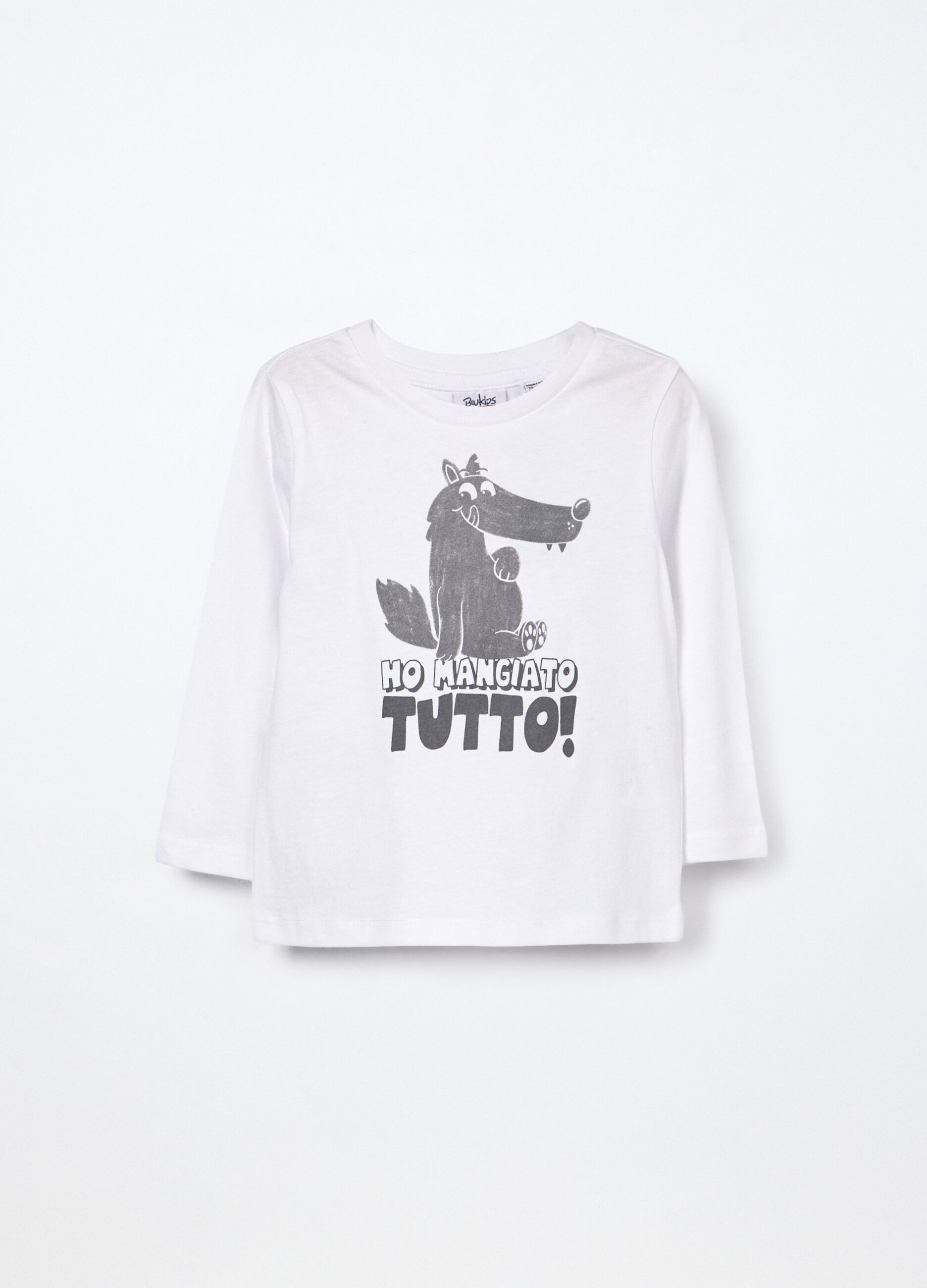 T-shirt in jersey di puro cotone neonato_0