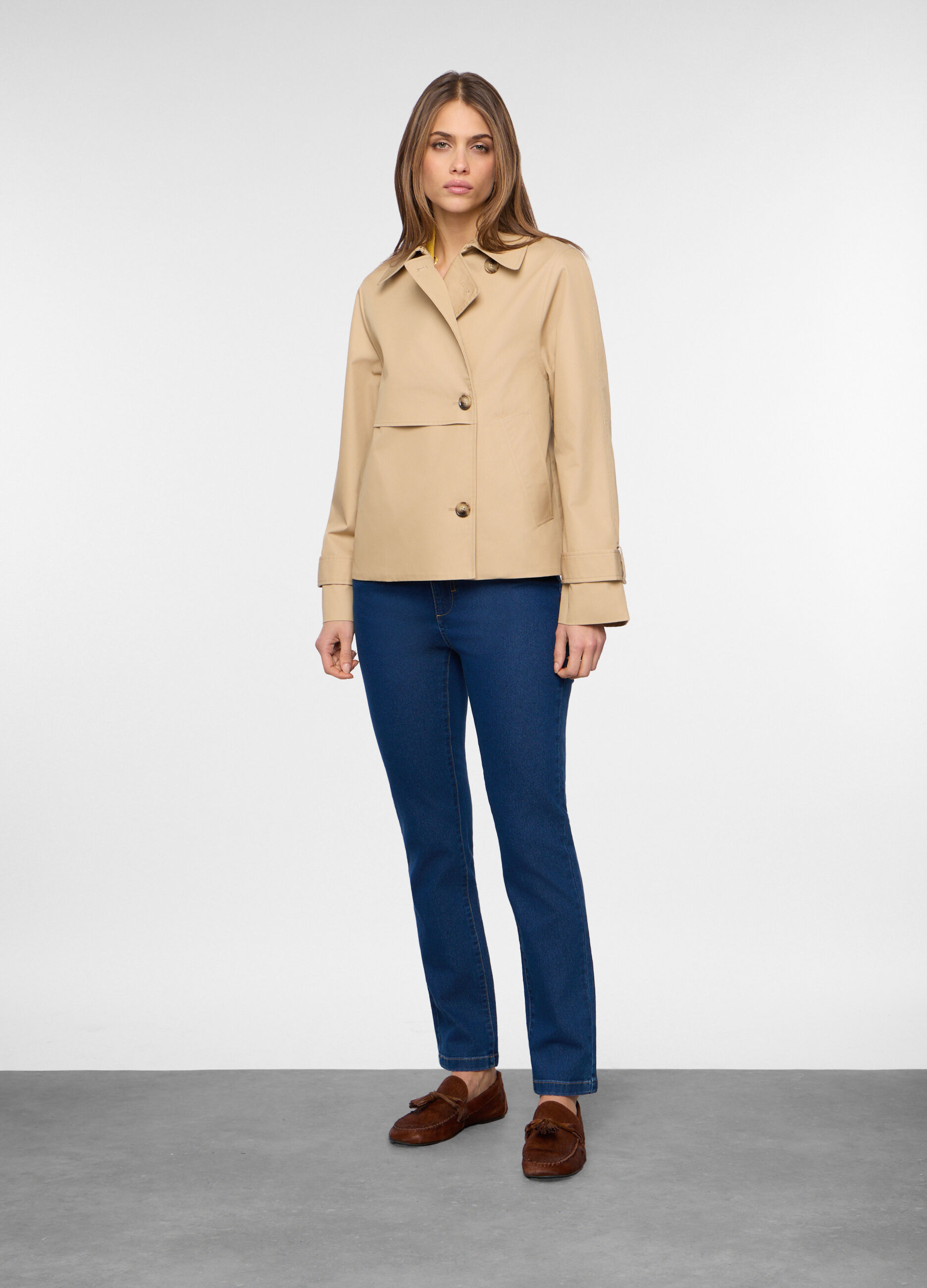 Trench corto doppiopetto donna_0