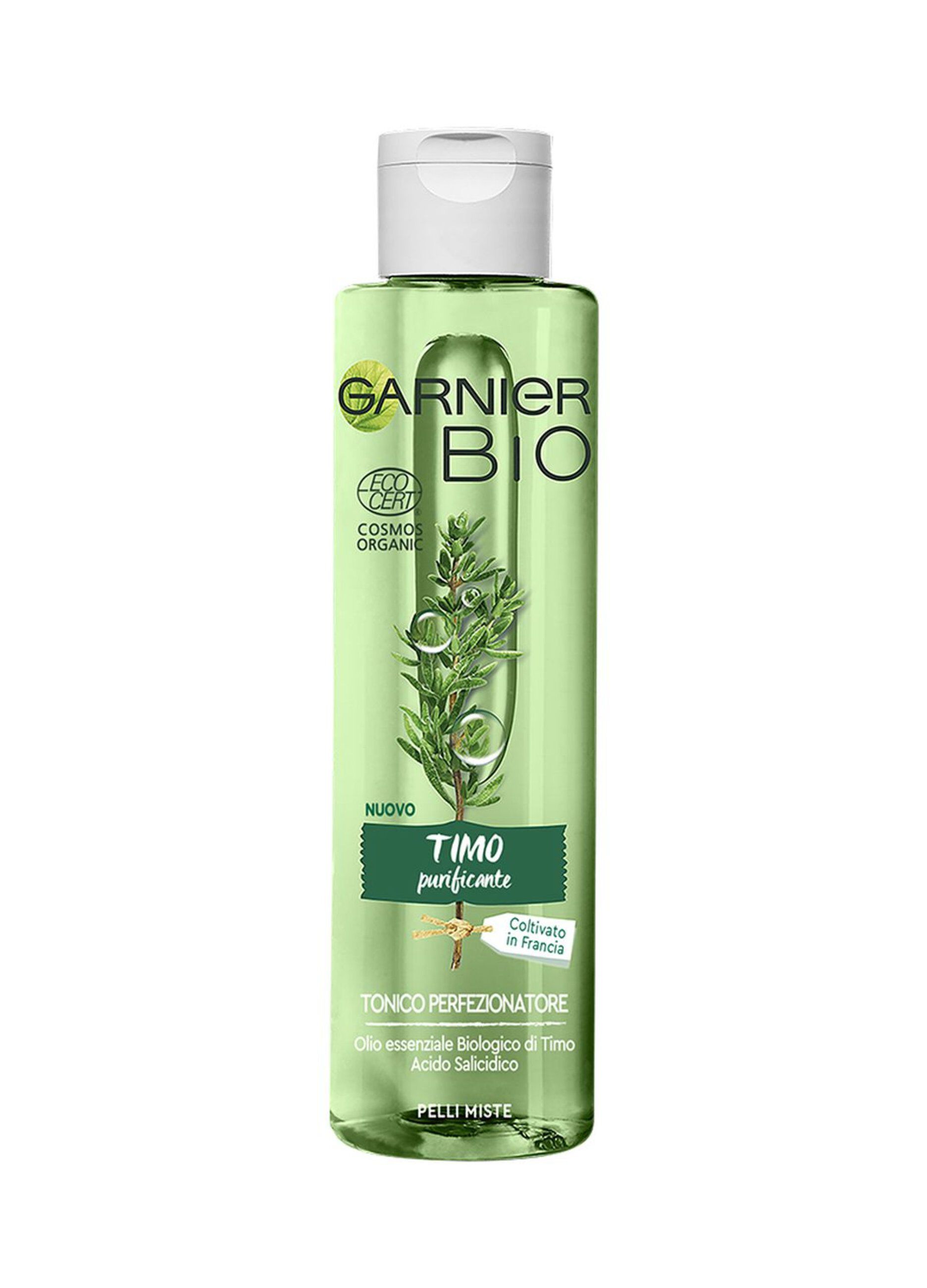 Garnier Bio Tonico Viso Timo Purificante, Tonico Naturale Bio per il Viso arricchito con Timo Purificante, 150 Confezione da 3.