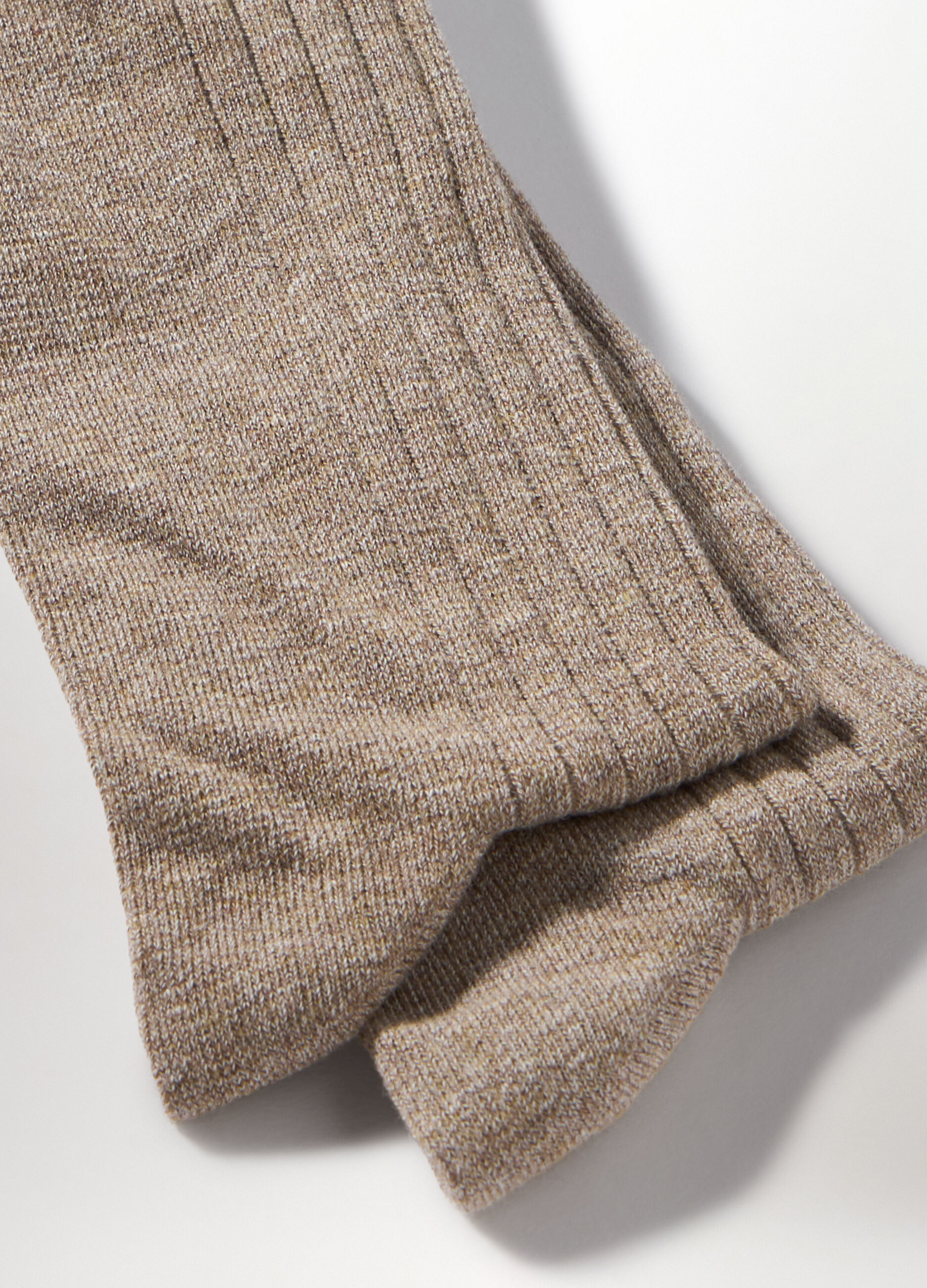 Calze corte in misto cotone a coste uomo_1