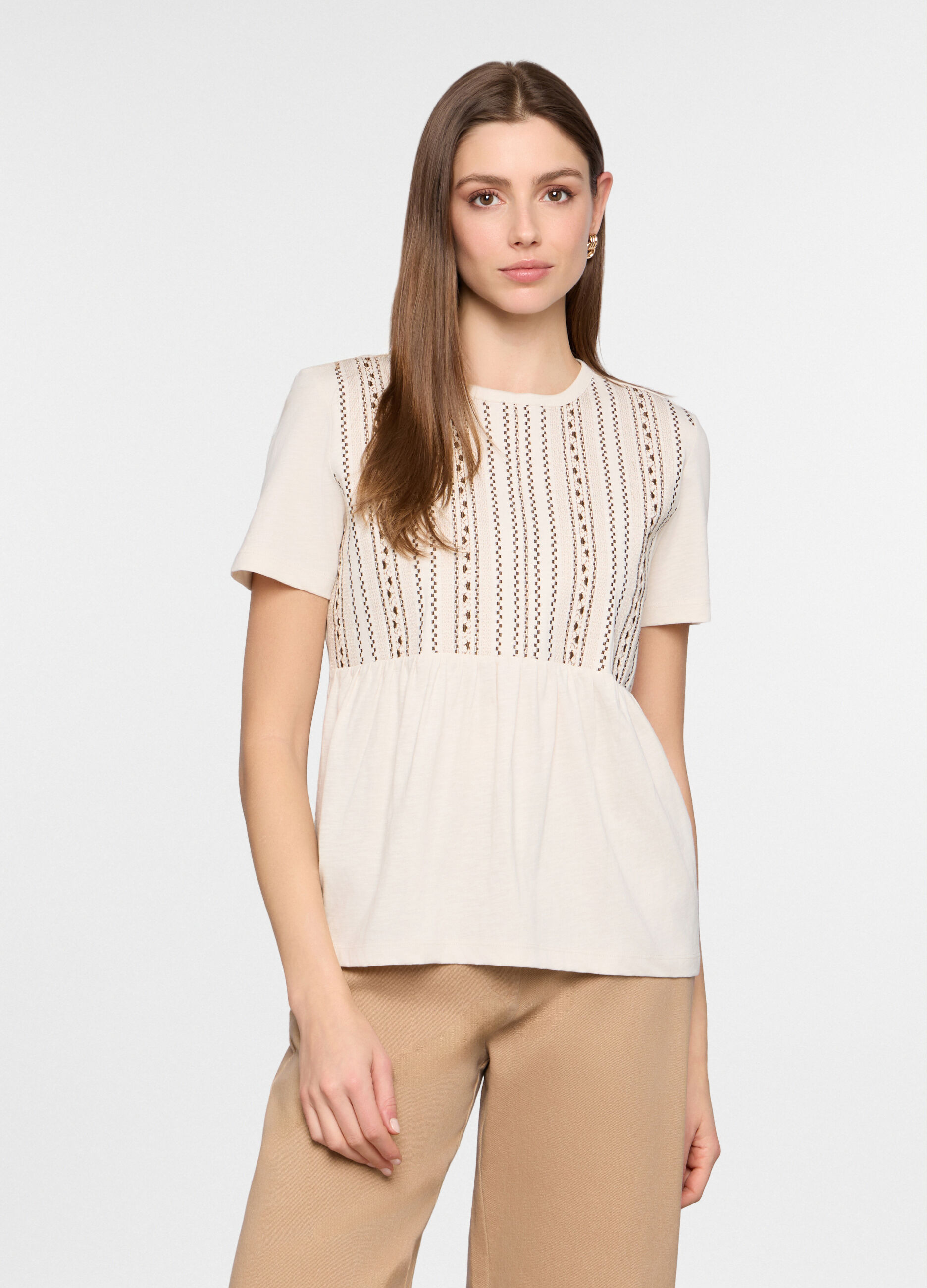 T-shirt girocollo donna_0