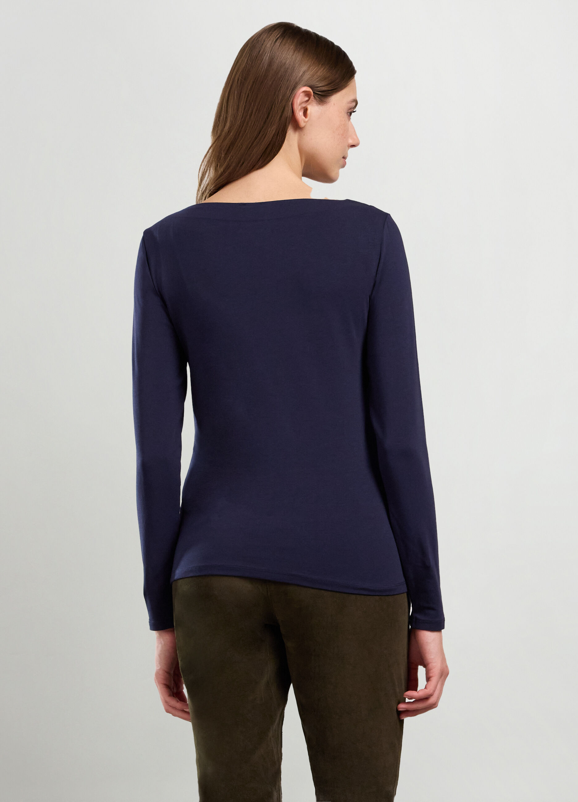 T-shirt in cotone stretch donna_1