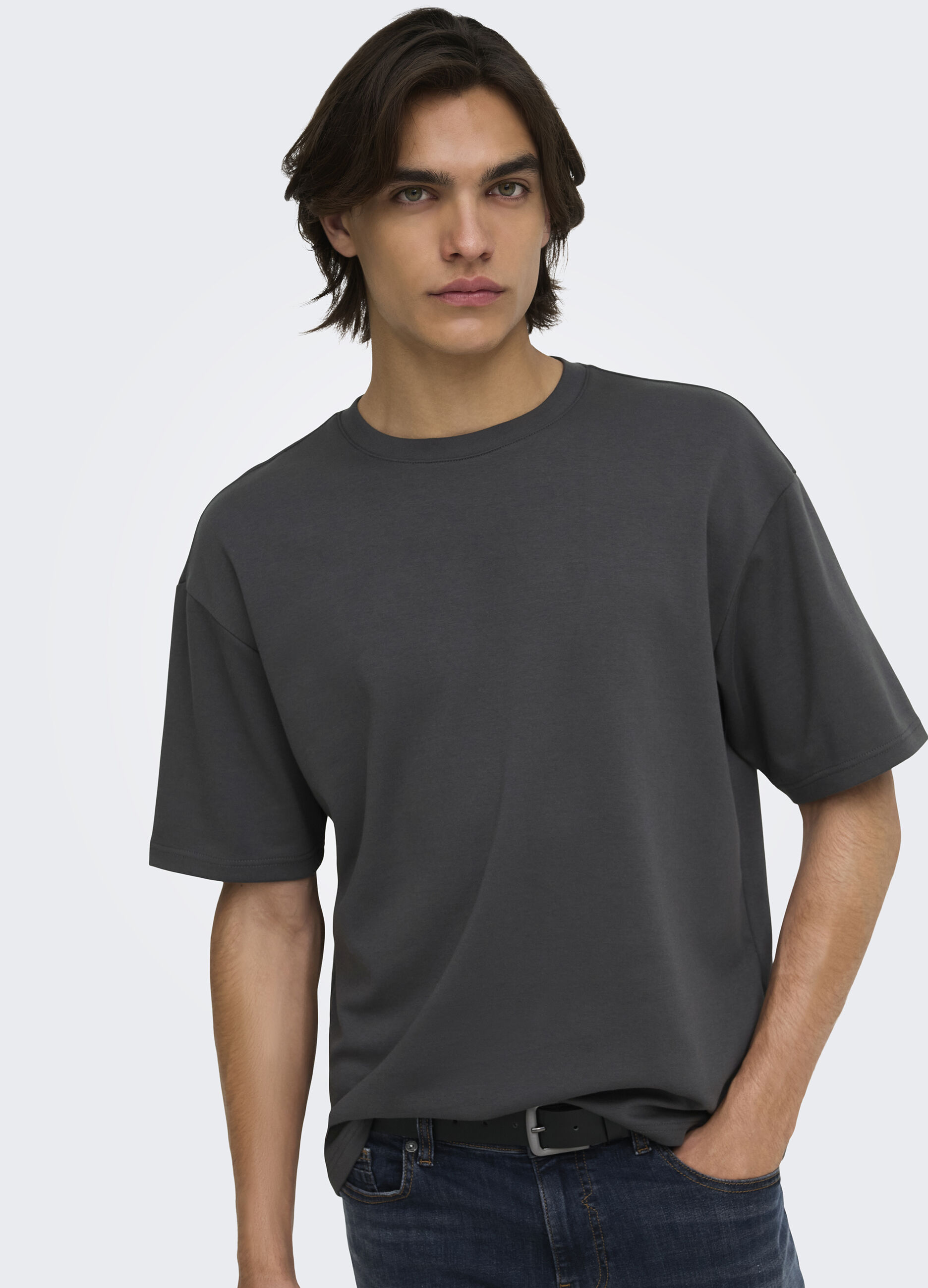 T-shirt girocollo a maniche corte uomo_4