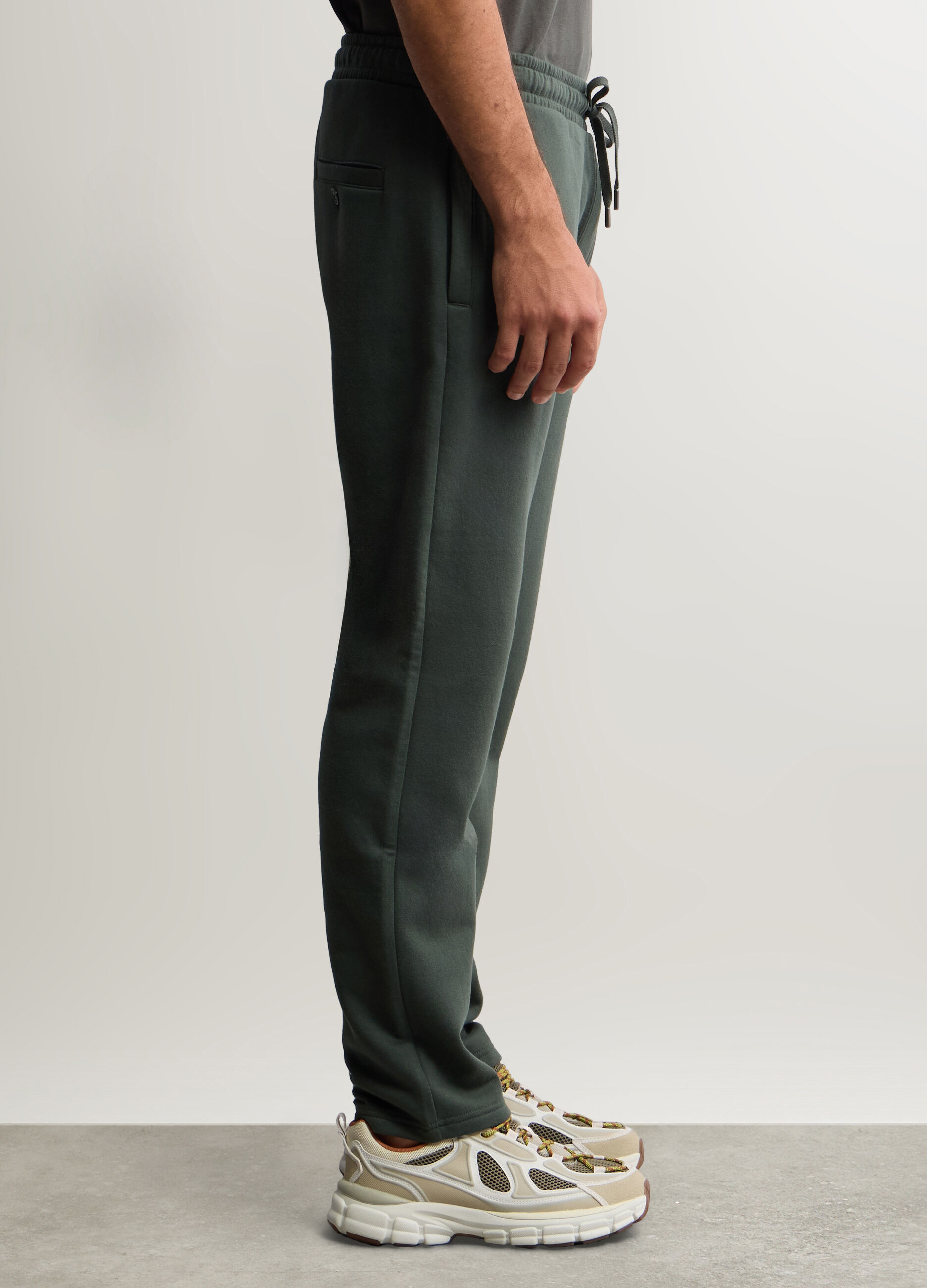 Jogger in felpa misto cotone uomo_1