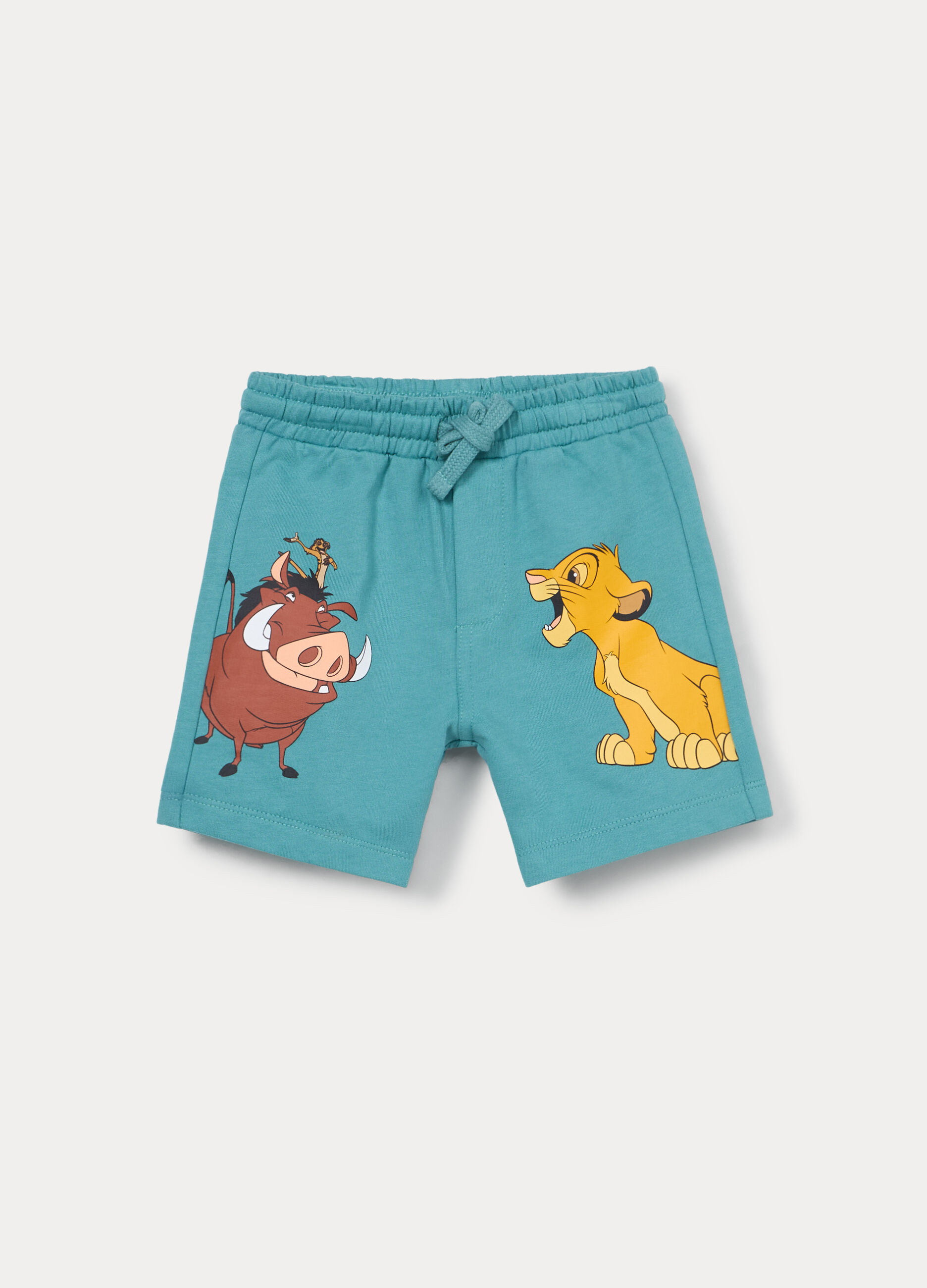 Shorts Disney in french terry di puro cotone bimbo_0