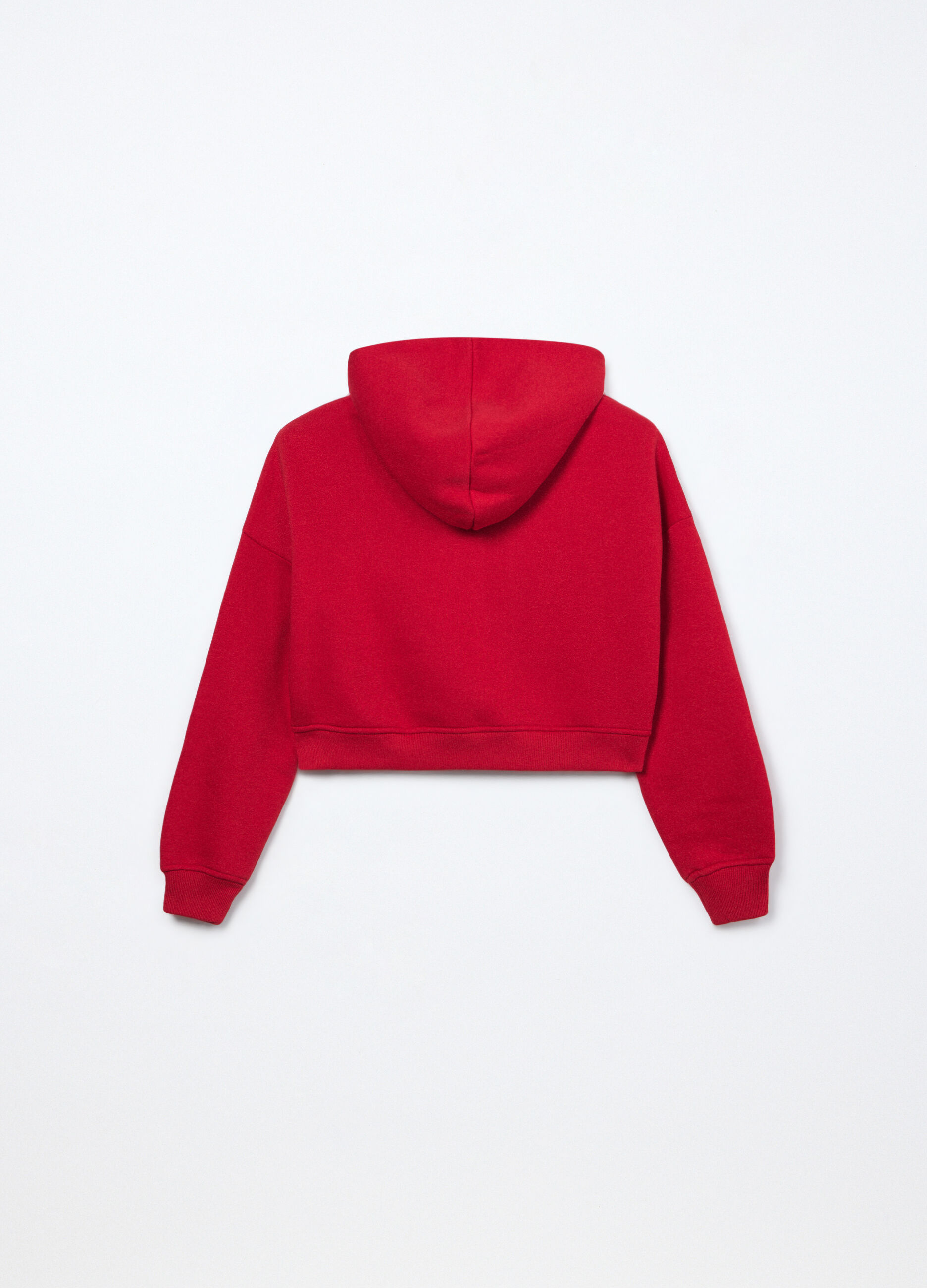 Felpa misto cotone con cappuccio ragazza_1