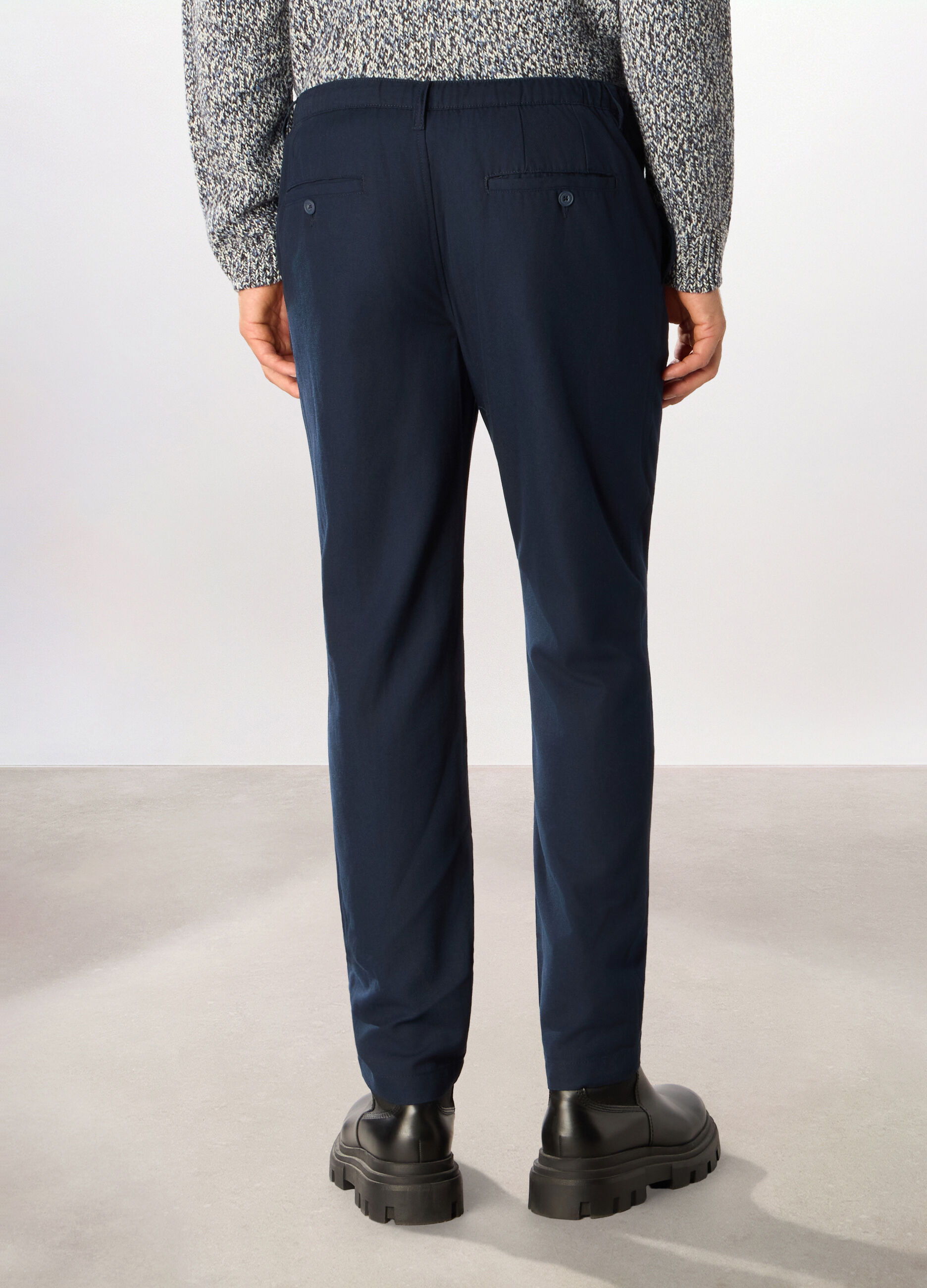Pantaloni chino in twill uomo_1