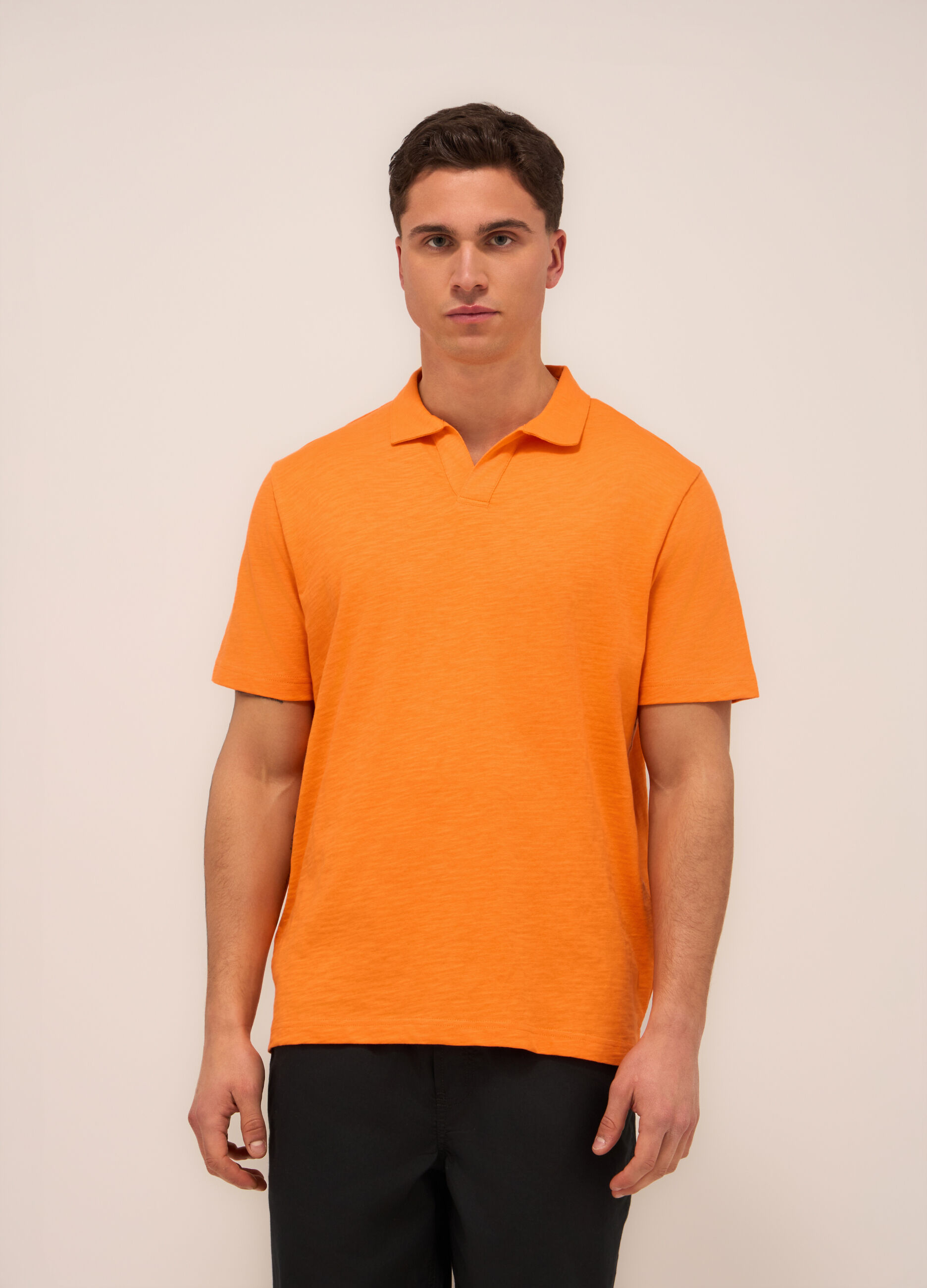 Polo in cotone mélange uomo_0