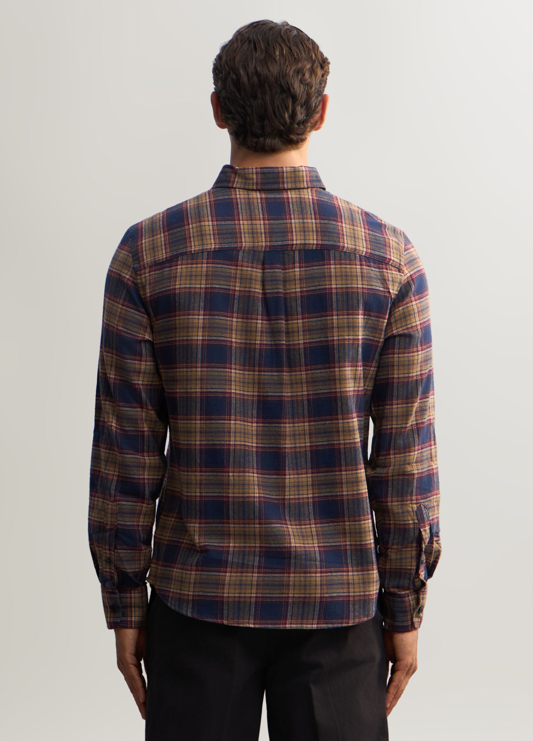 Camicia tartan in flanella uomo_1
