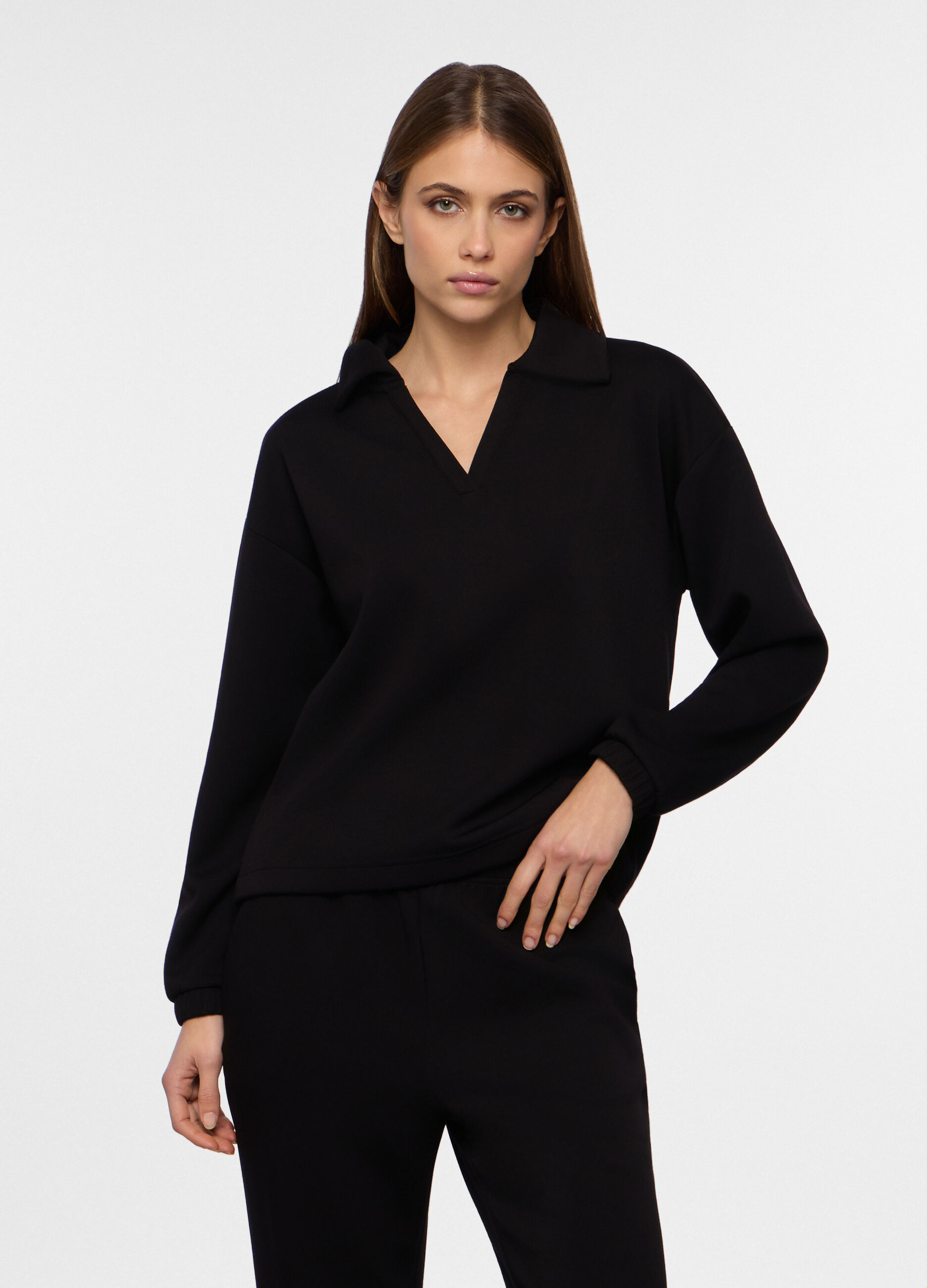 T-shirt in jersey misto viscosa donna_0