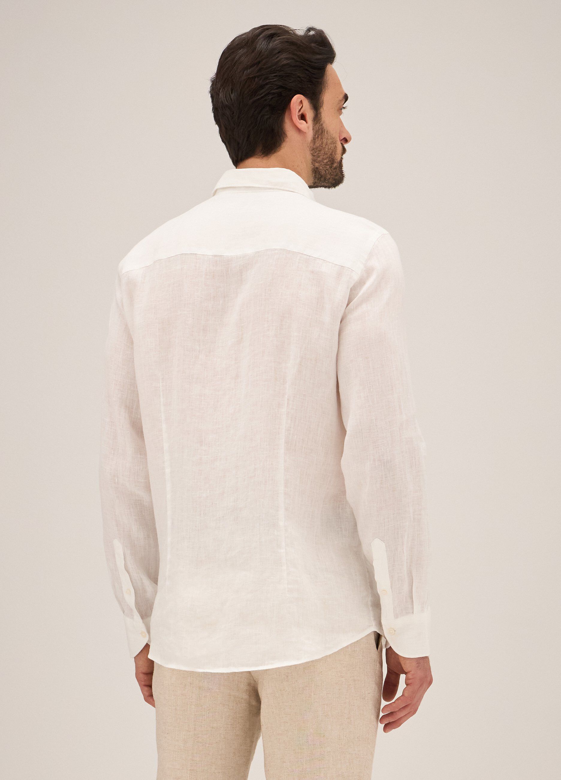 Camicia in puro lino Rumford uomo_1