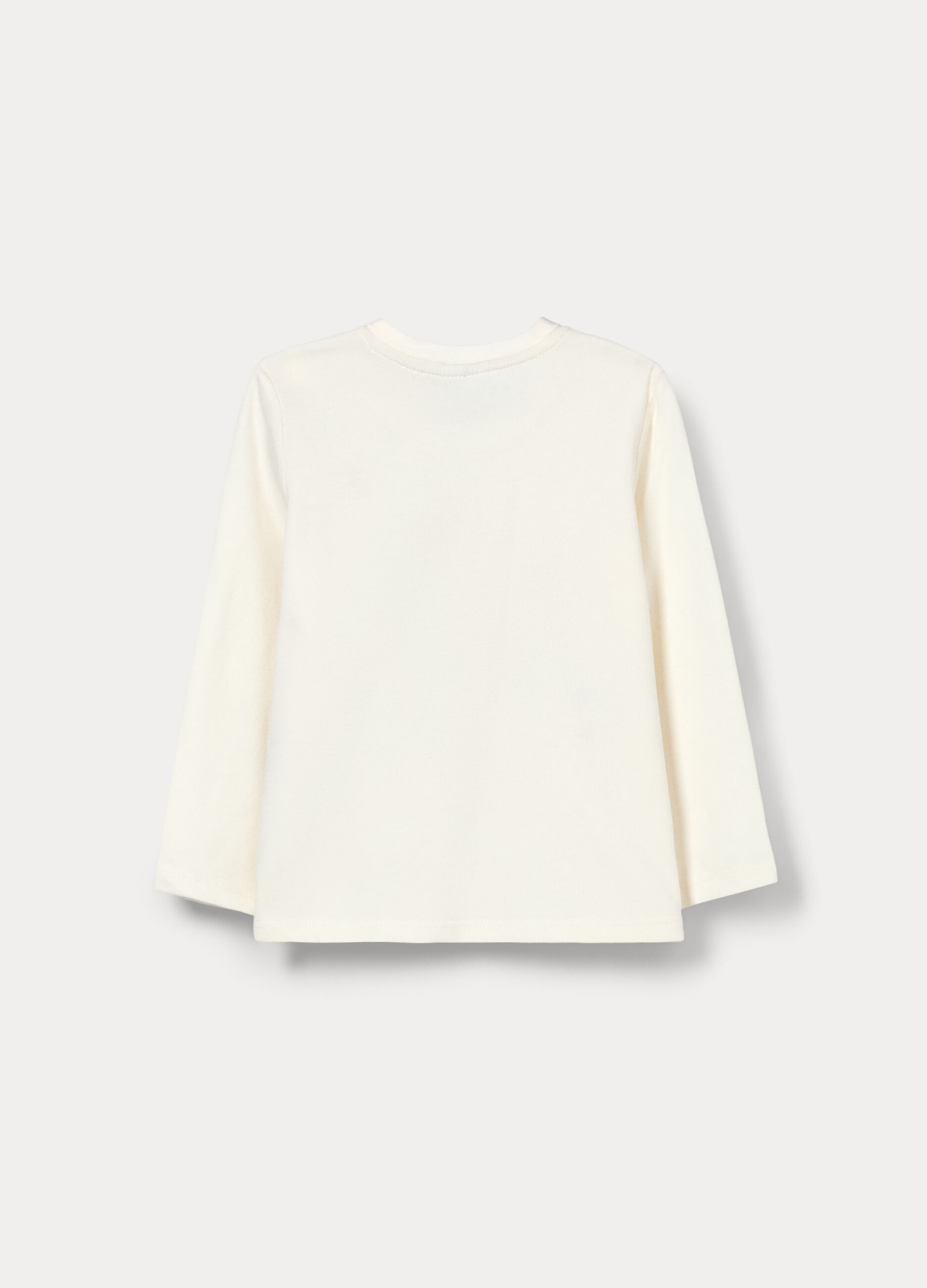 T-shirt in jersey di cotone stretch bimba_1