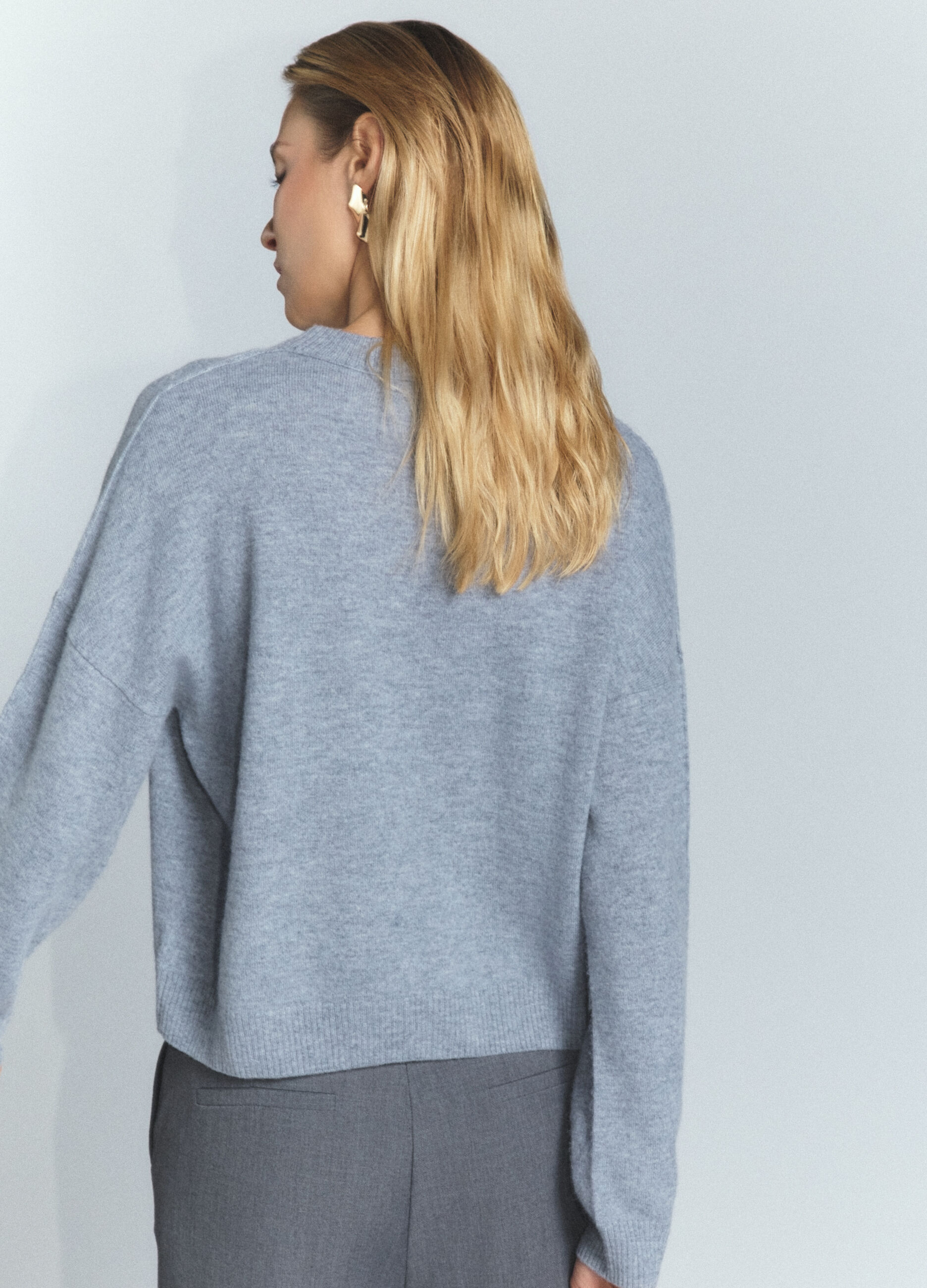 Maglia girocollo rasata donna_4
