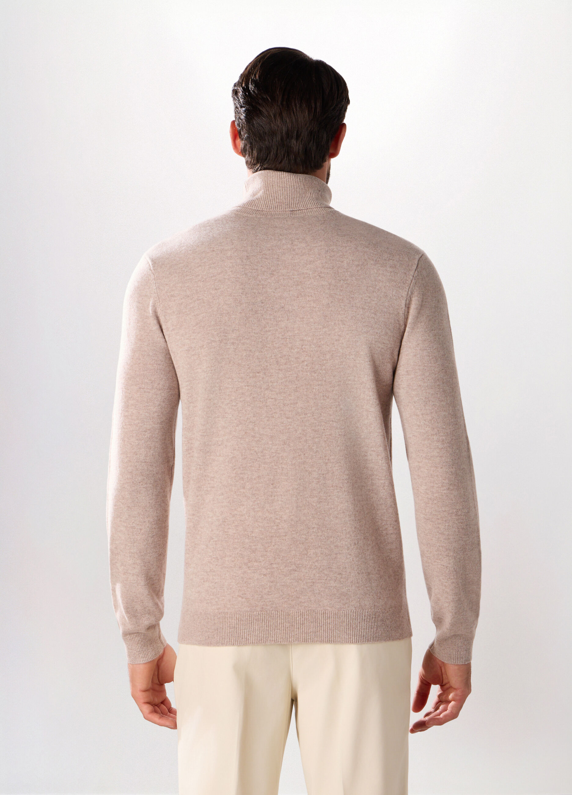 Dolcevita a maniche lunghe in lambswool uomo_1
