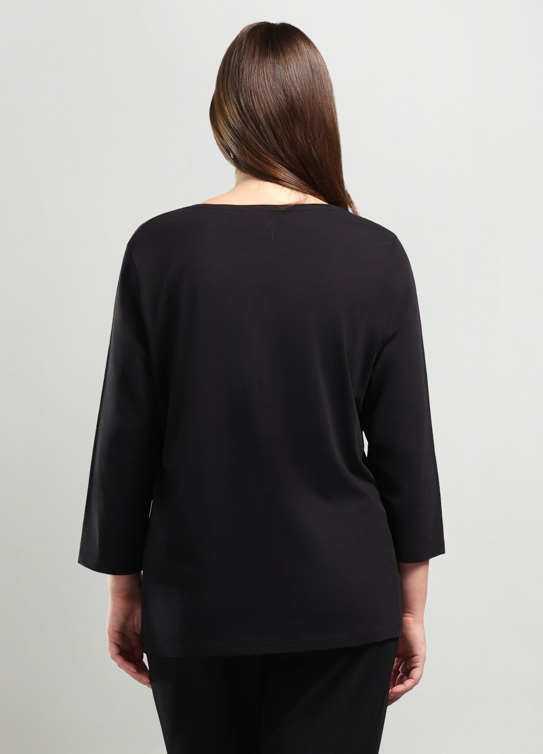 T-shirt in jersey di puro cotone_1