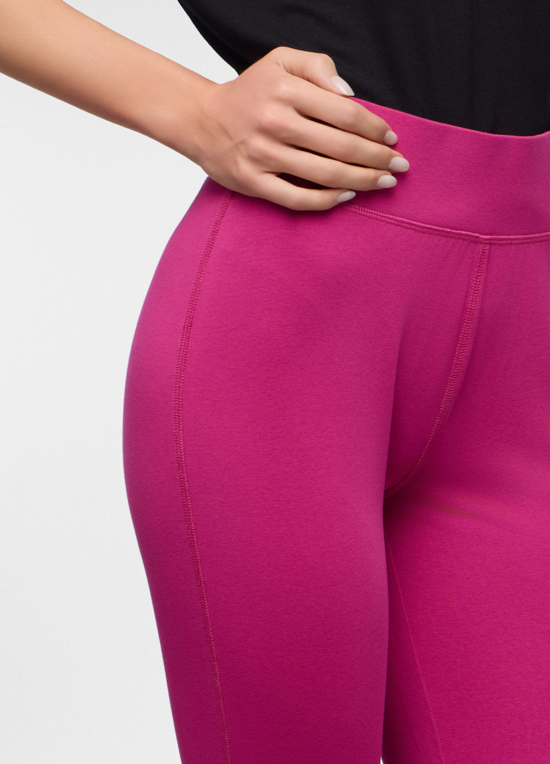 Leggings Capri Fit Skinny in jersey di cotone stretch donna_2