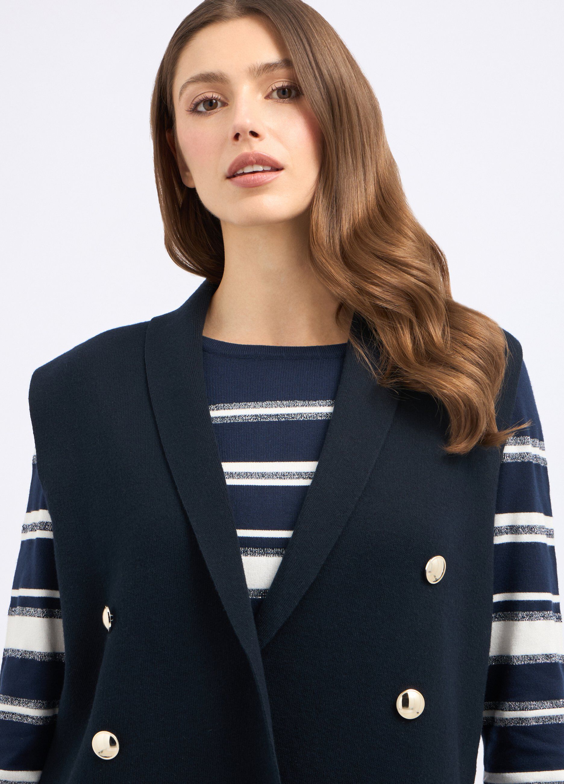 Gilet tricot doppiopetto donna_2