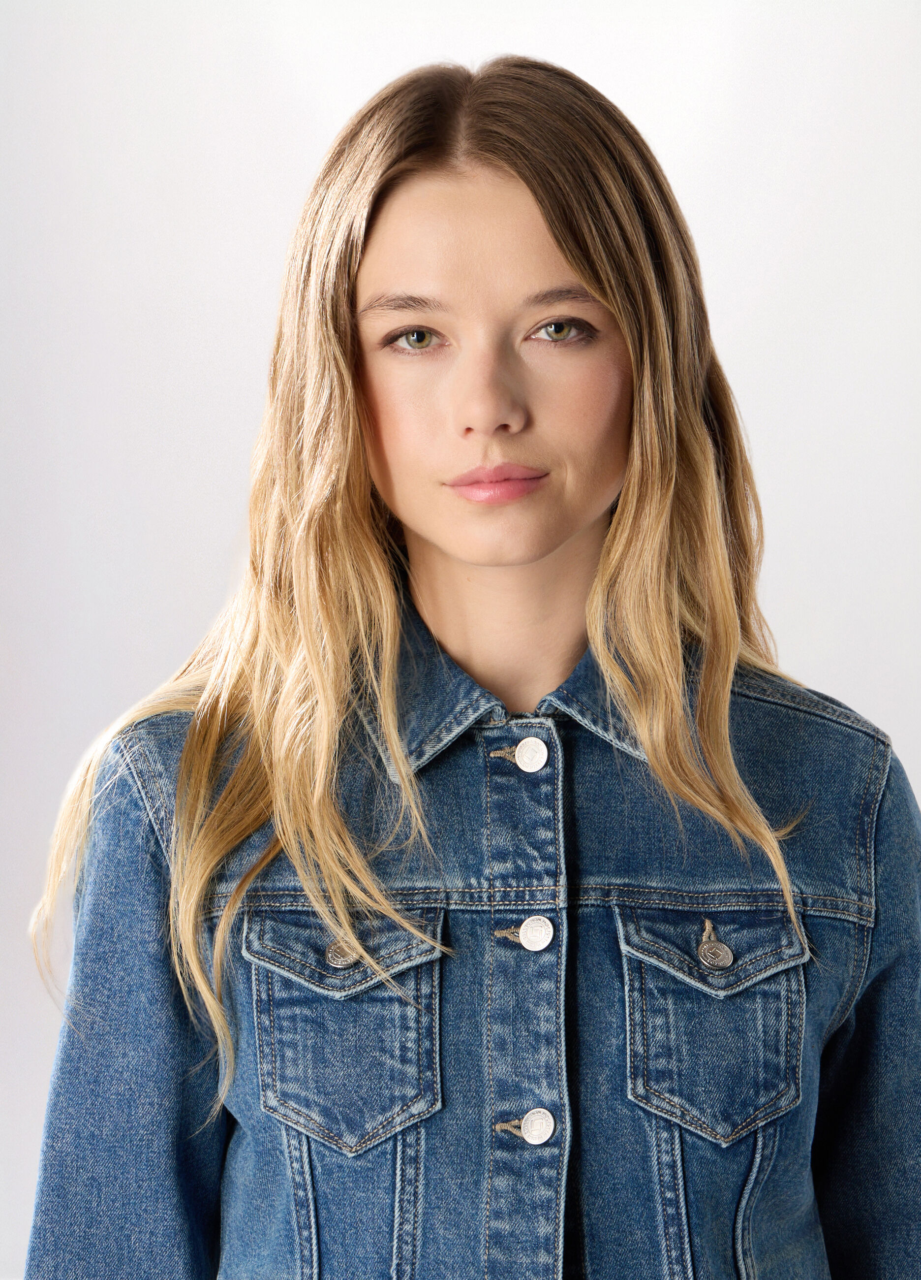 Giacca in denim di puro cotone donna_2