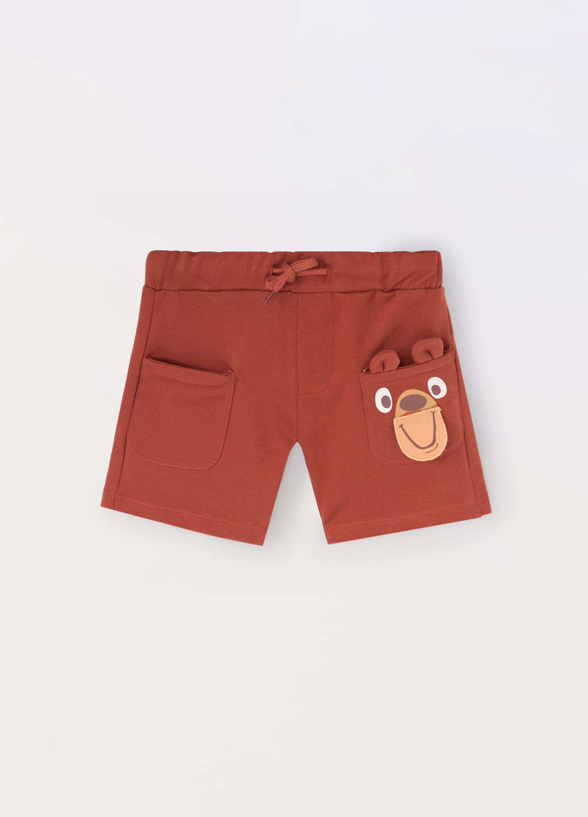 Shorts in french terry di puro cotone neonato_0