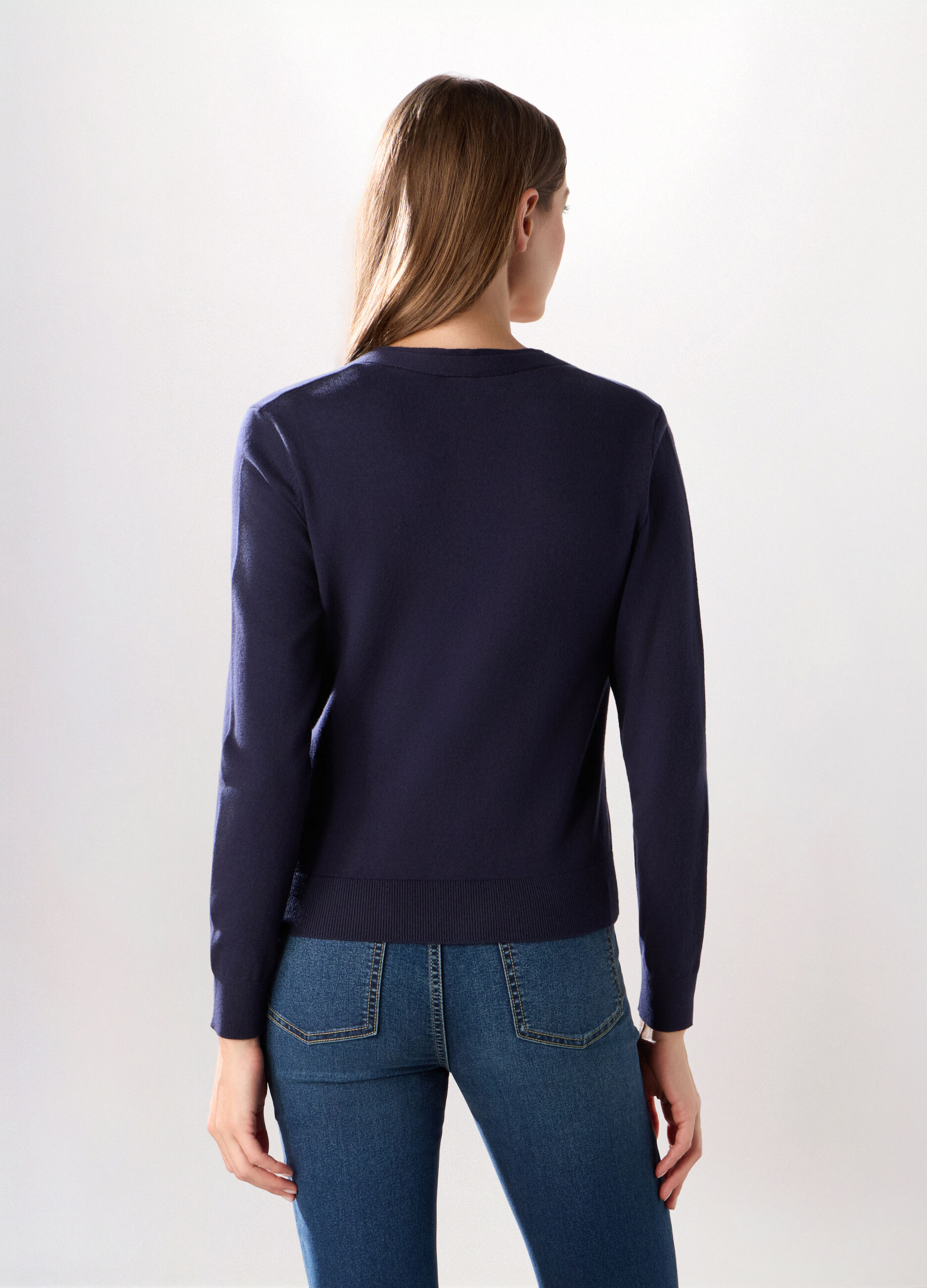 Cardigan in misto cotone donna_1