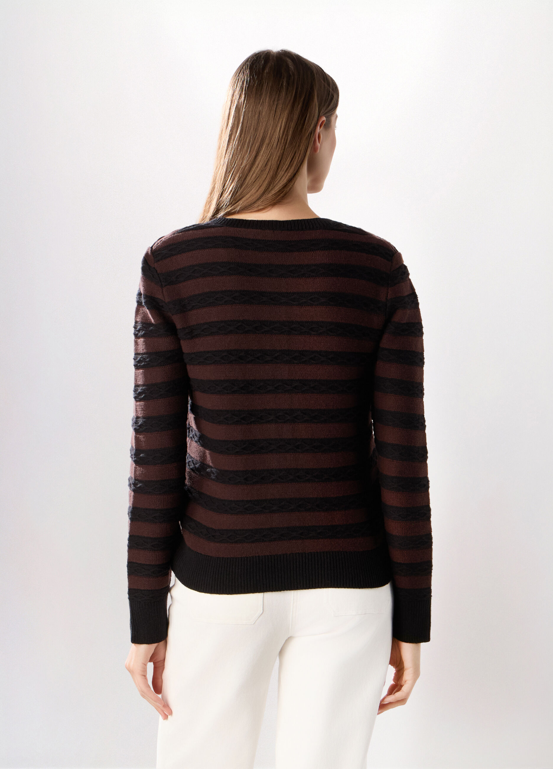 Cardigan tricot misto cotone donna_1
