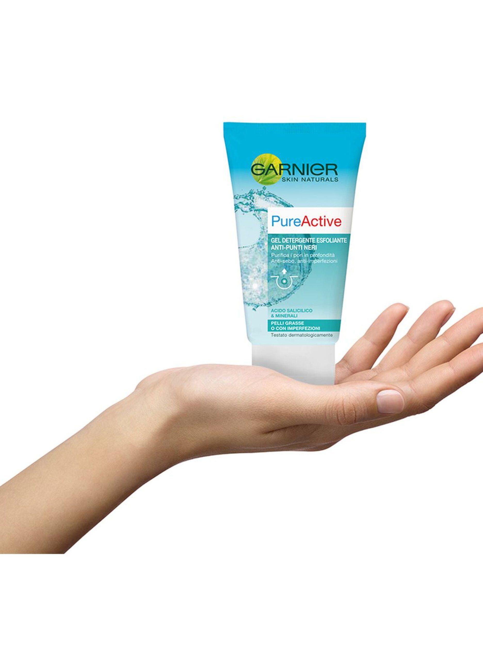 Garnier Esfoliante Pure Active, Texture in Gel.