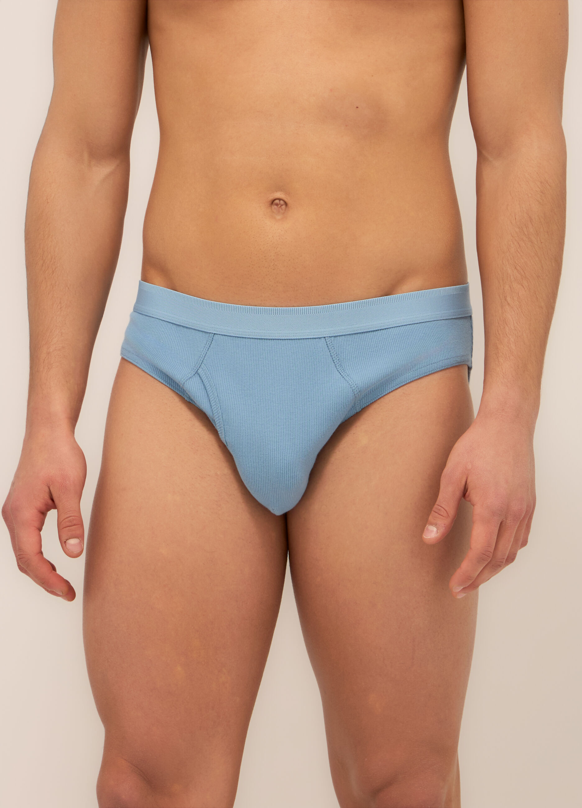 Slip in cotone stretch a costine uomo_2