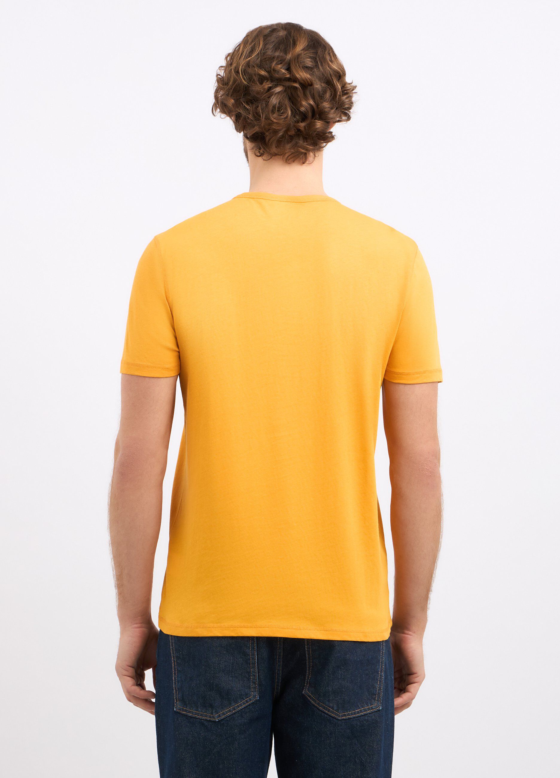 T-shirt a girocollo in puro cotone uomo_1
