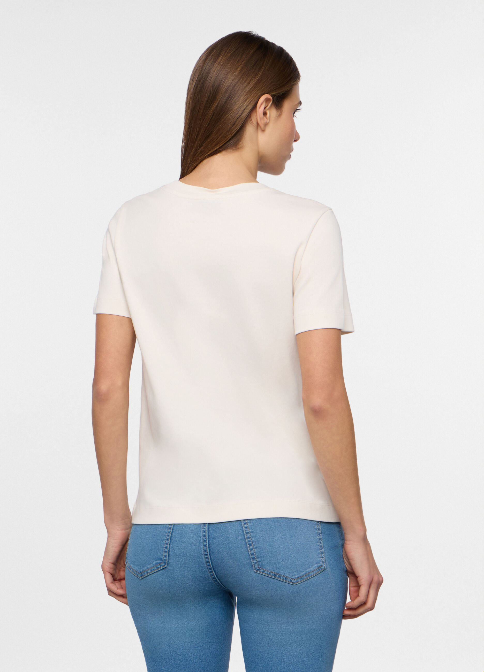 T-shirt girocollo donna_1