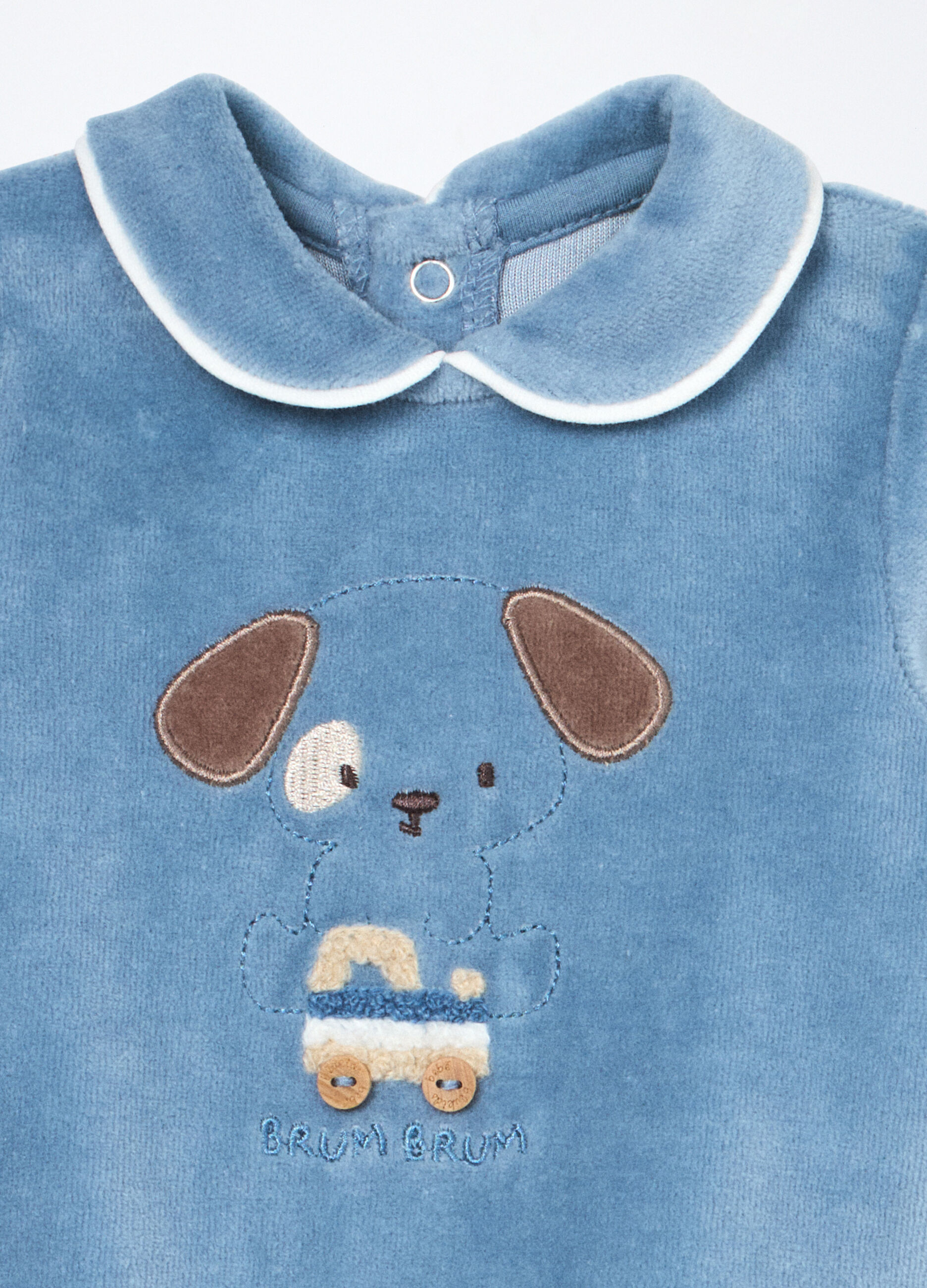 Set in misto cotone velour neonato_2