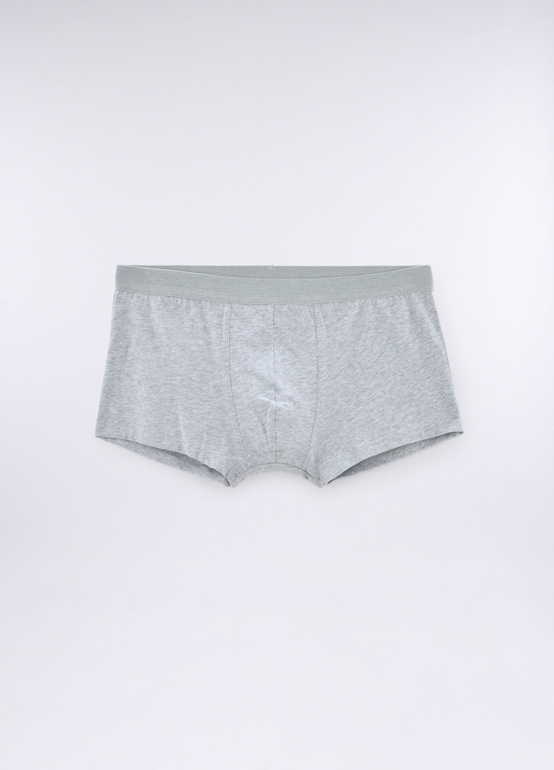 3 pack boxer tinta unita in cotone stretch uomo_0