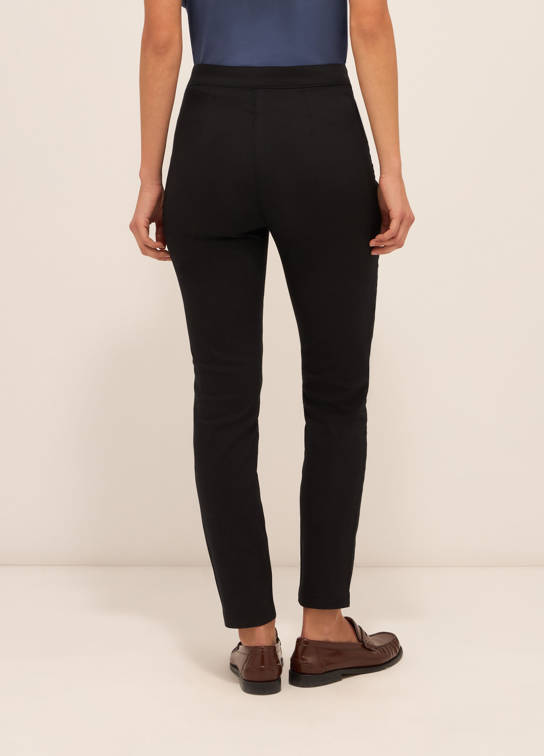 Treggings in misto cotone donna_1