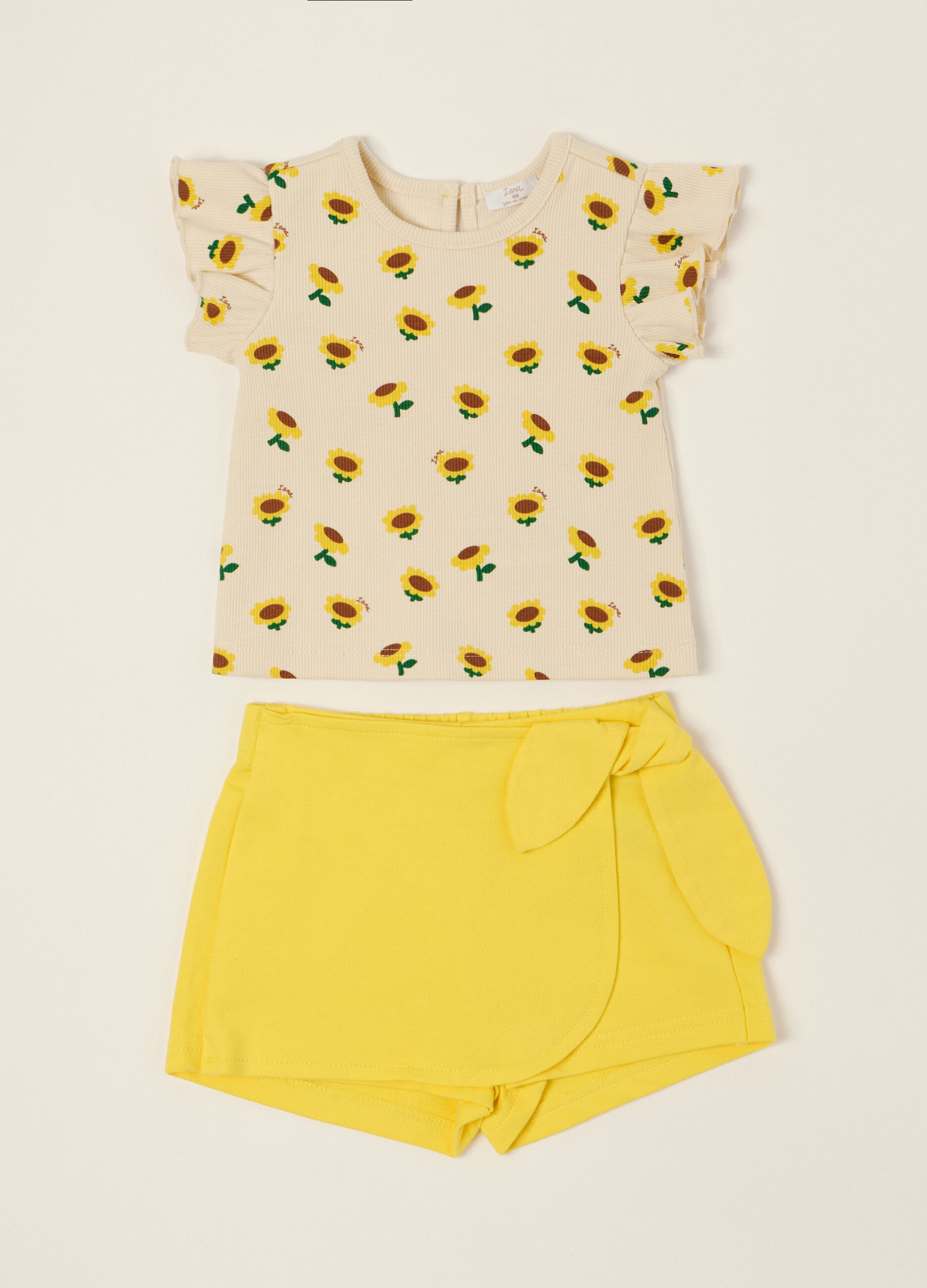 Jogging set in costina di cotone stretch IANA _0