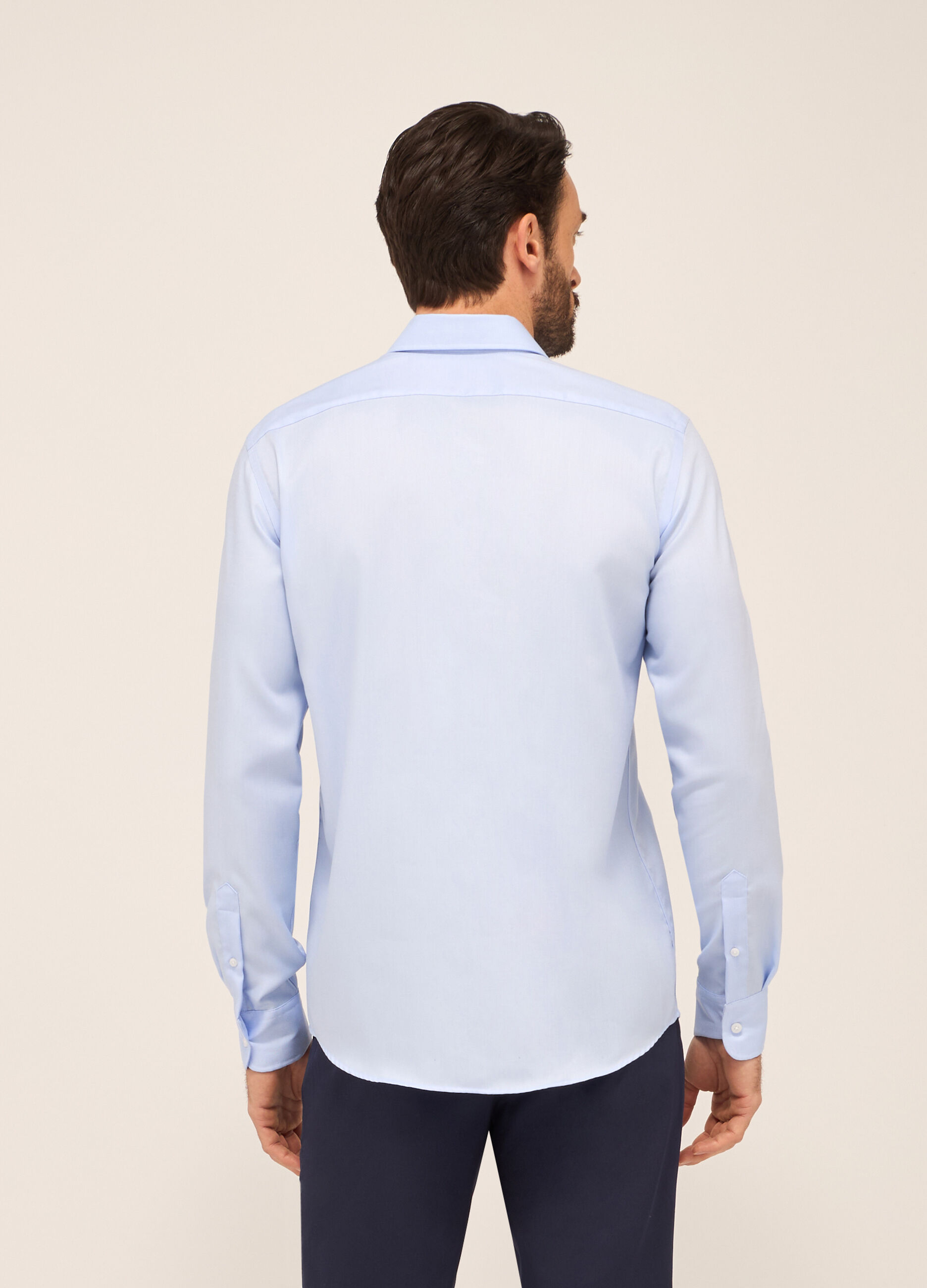 Camicia regular fit in puro cotone uomo_1