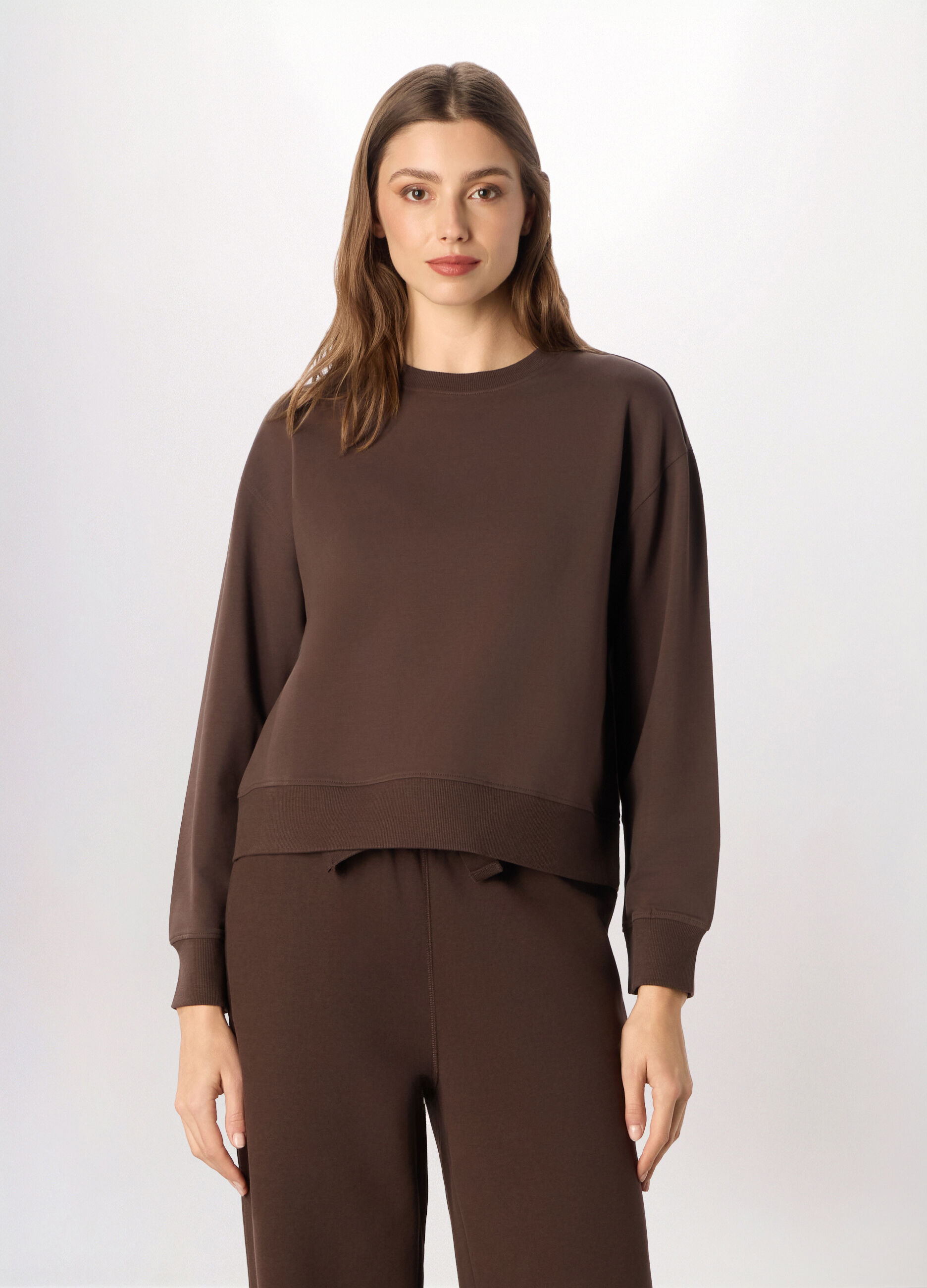 Felpa in cotone stretch Holistic fitness donna_0
