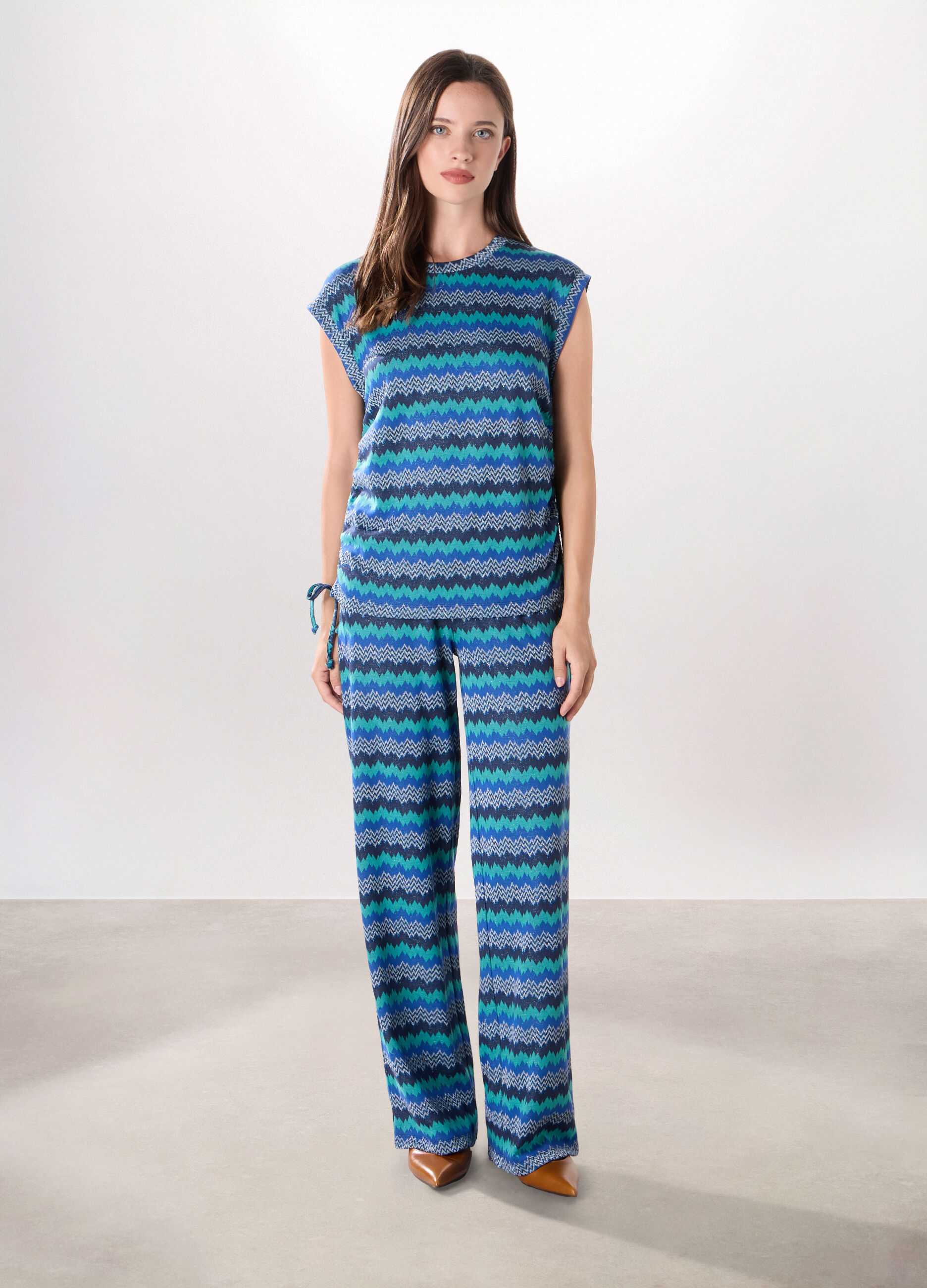 Pantaloni multicolor donna_0