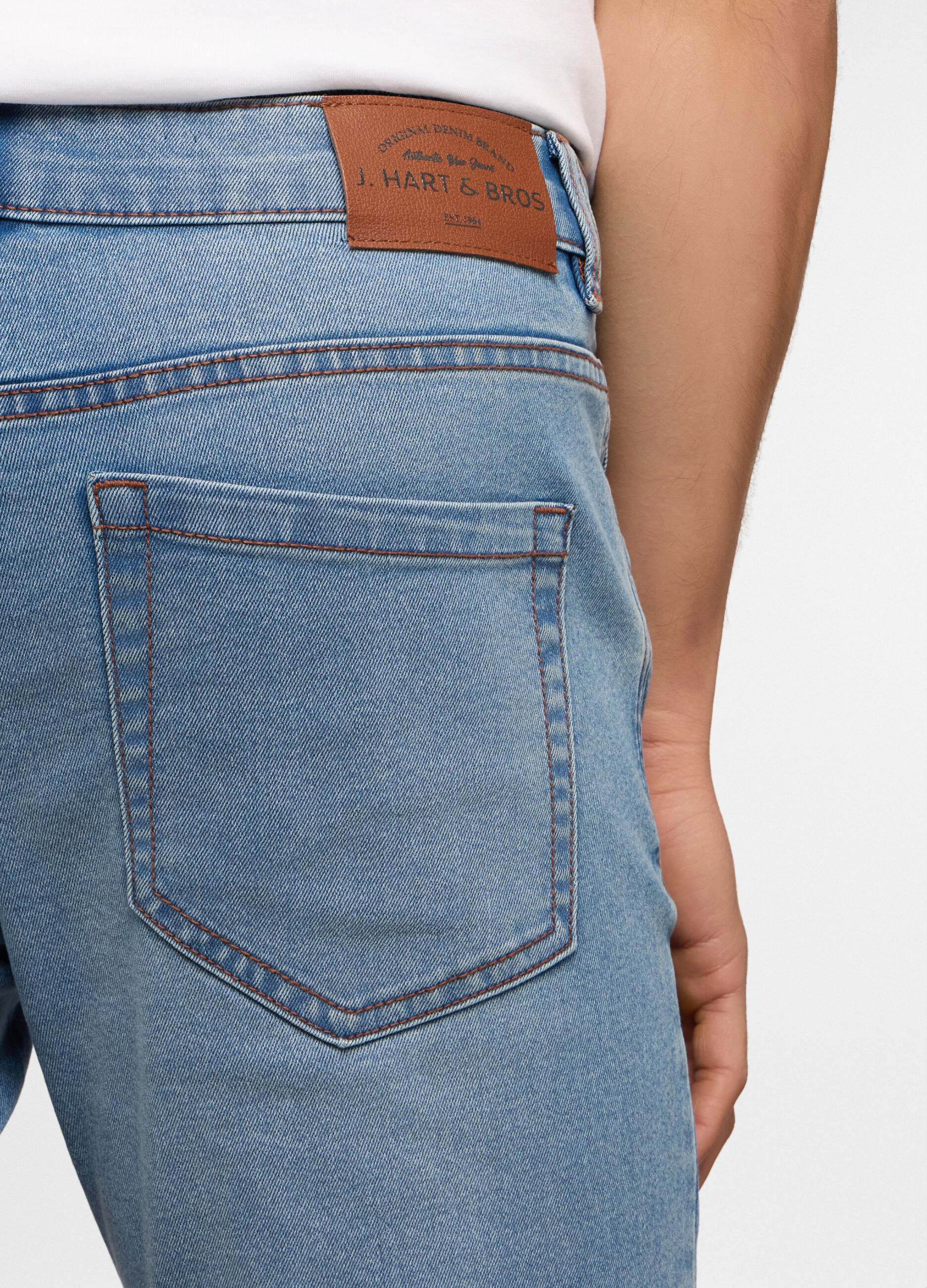 Jeans 5 tasche skinny fit in cotone stretch uomo_3