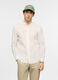 Camica regular fit con colletto button down in voile di cotone_0