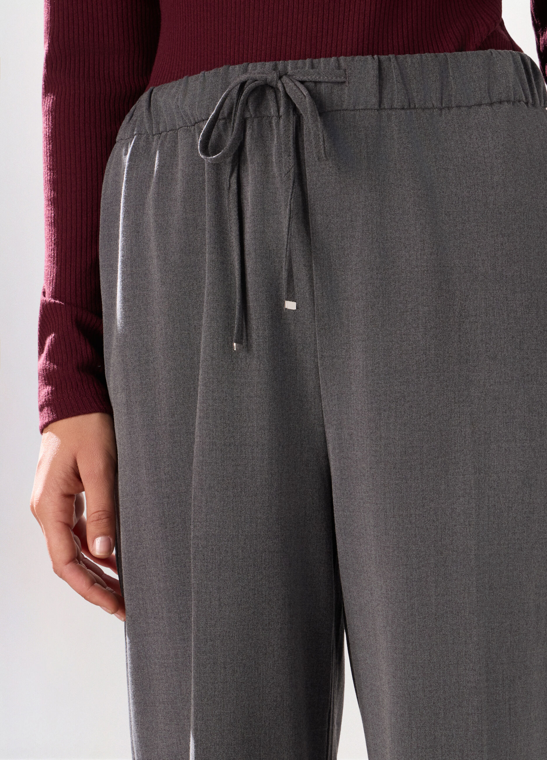 Pantaloni misto viscosa donna_2