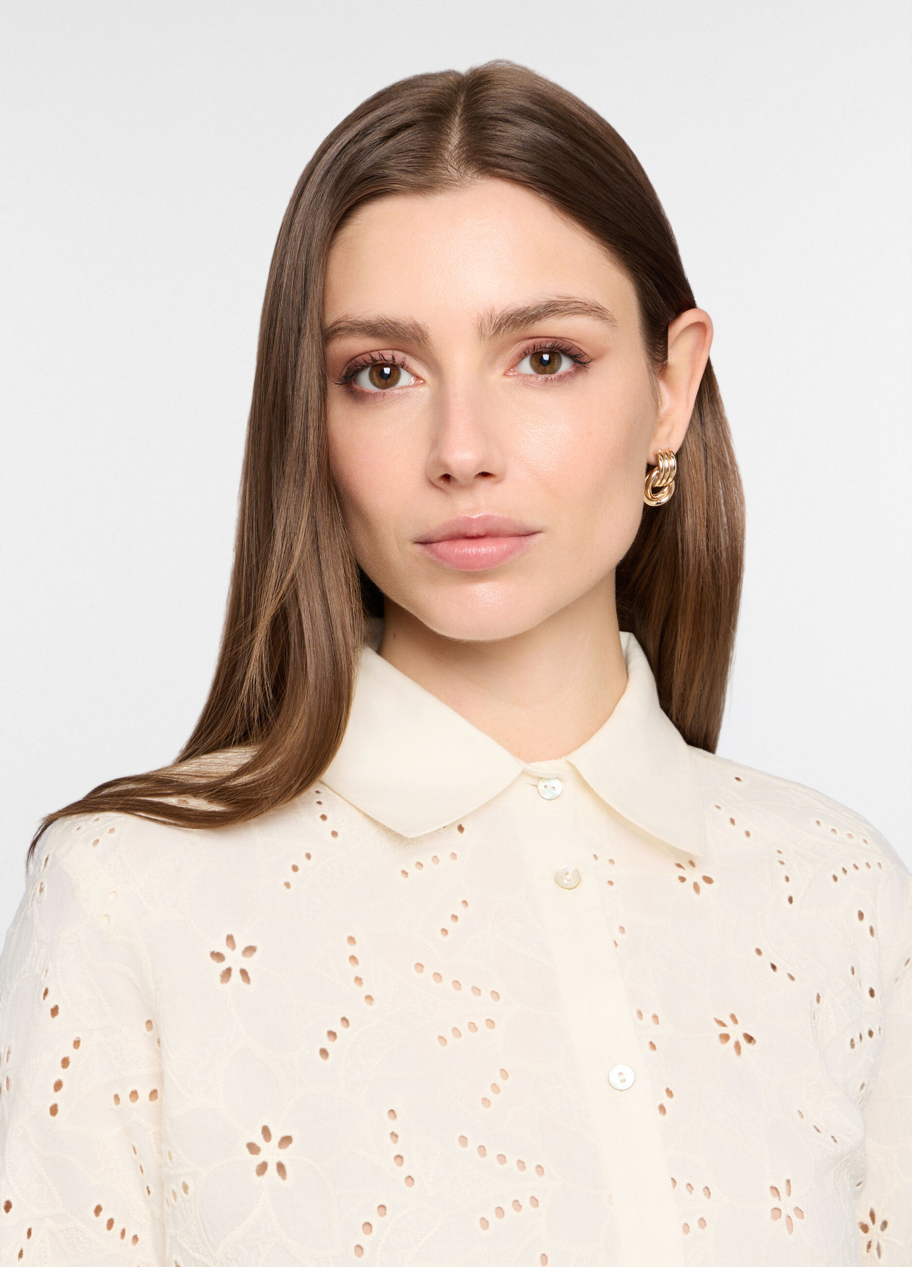 Camicia regular fit con collo alla francese donna_2