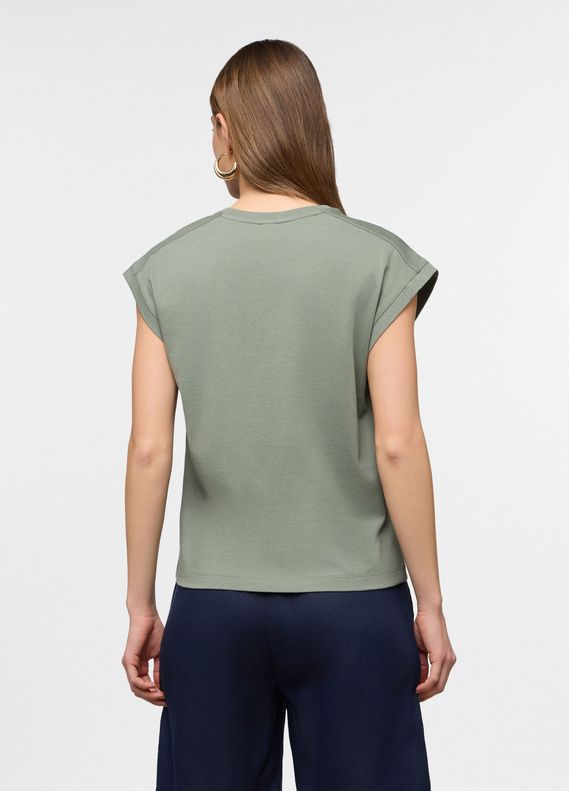 T-shirt girocollo donna_1