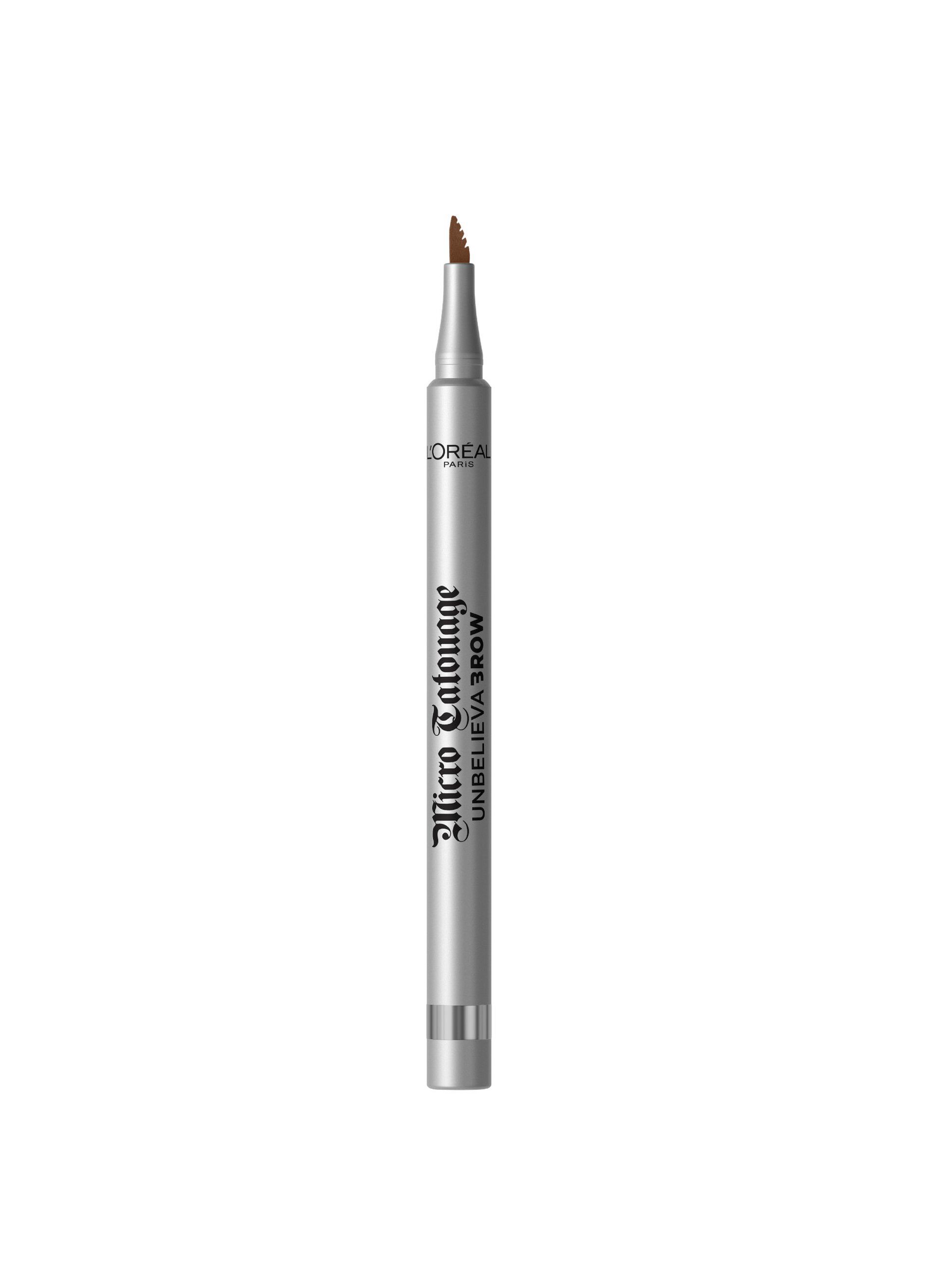 L'Oréal Paris Unbelievabrow Micro Tatouage, Pennarello per Sopracciglia, Effetto microblading, Brunette (105).