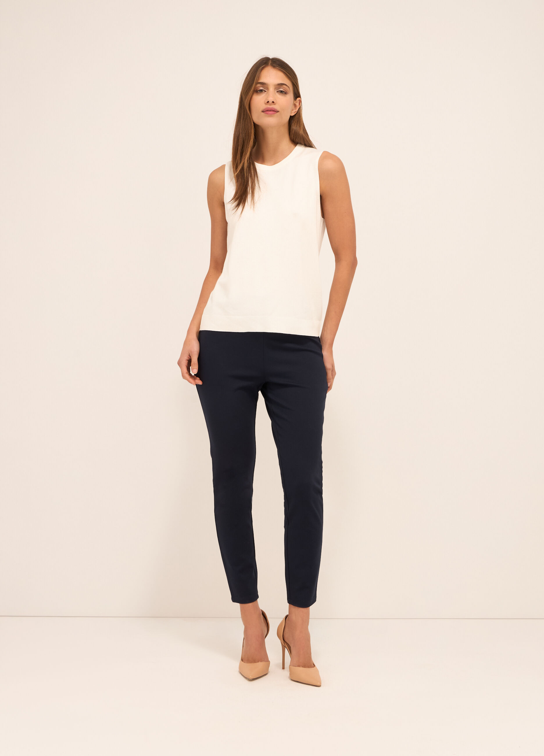 Leggings in punto milano donna_0