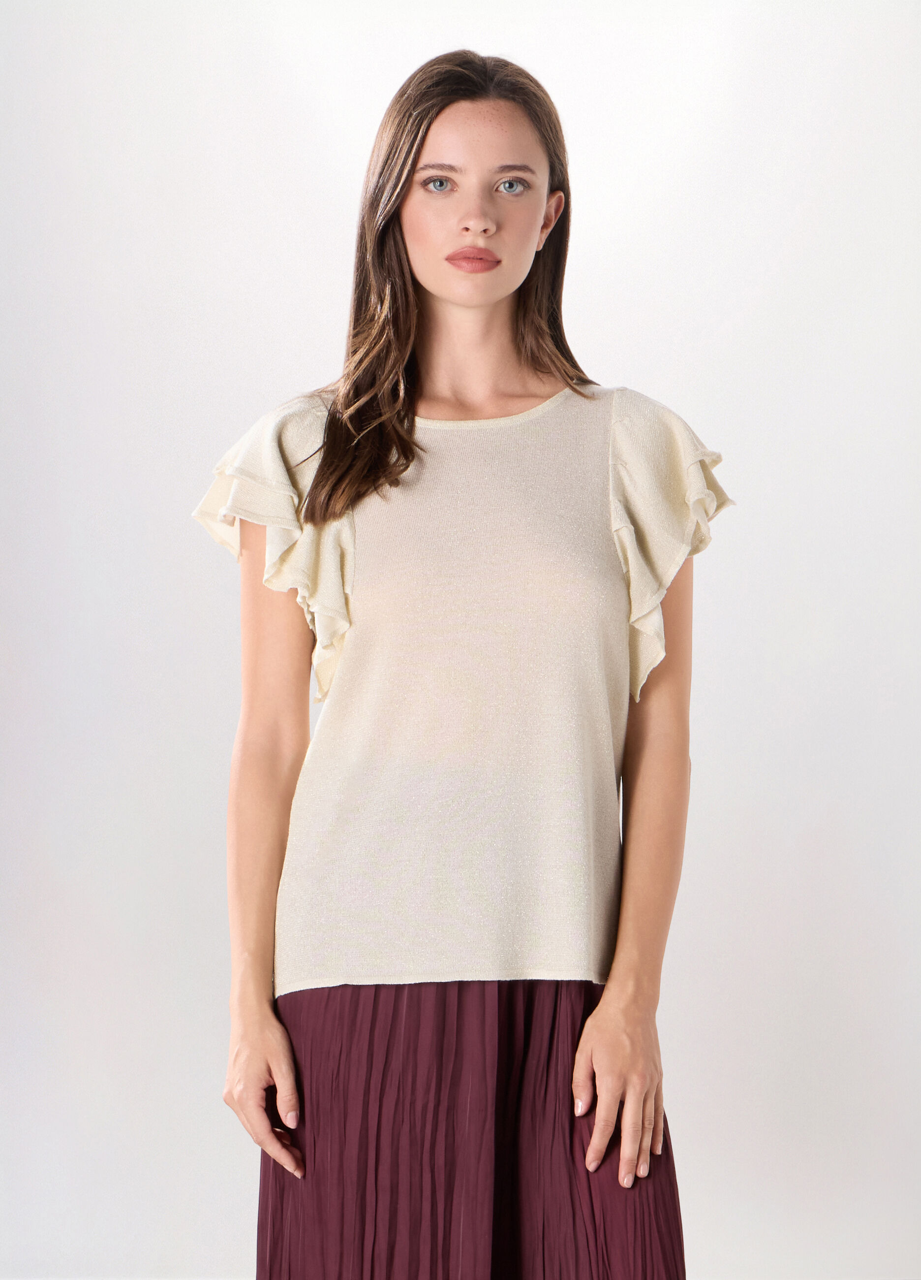 T-shirt misto viscosa donna_0