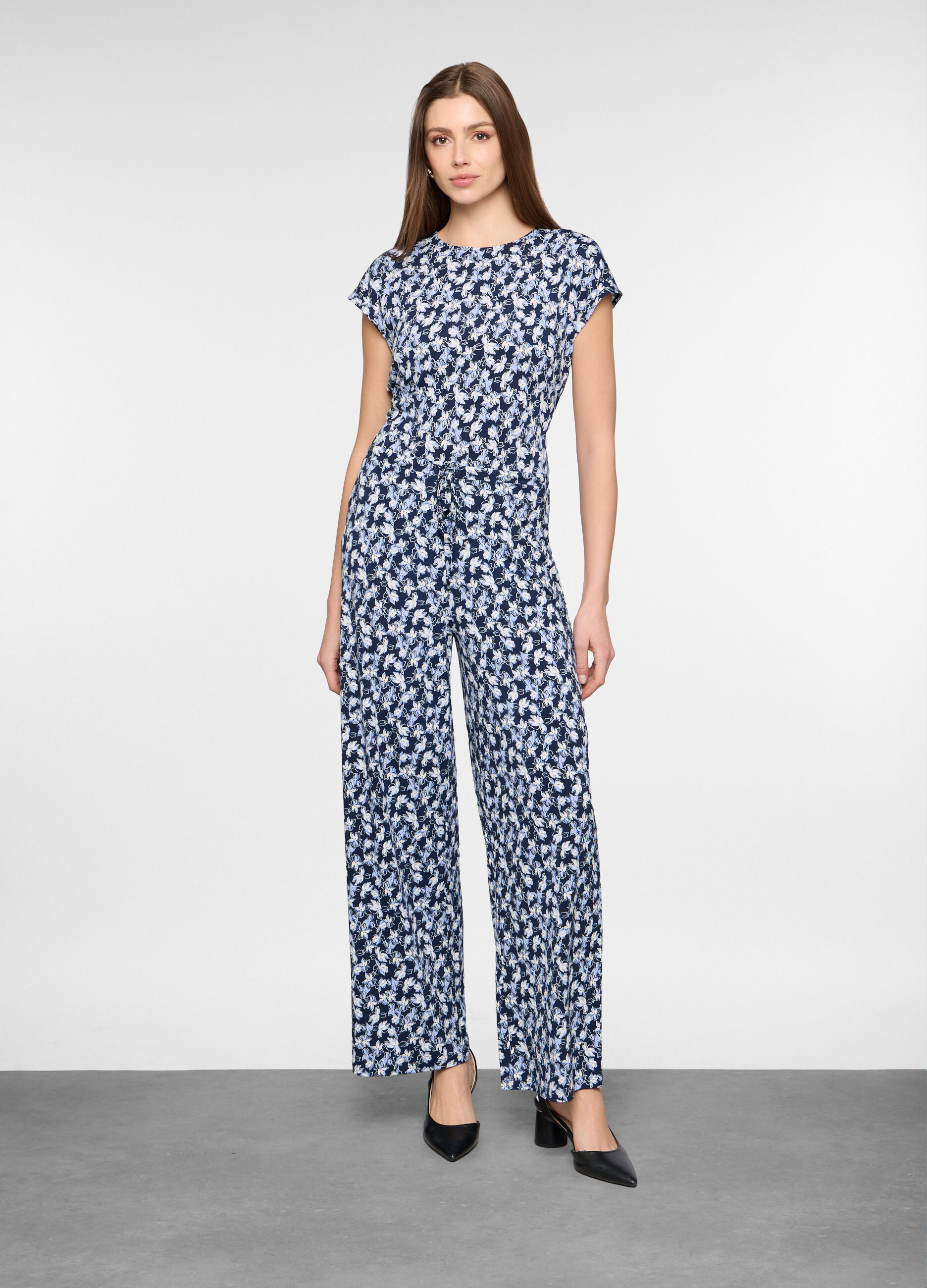 Pantaloni straight fit stretch donna_0