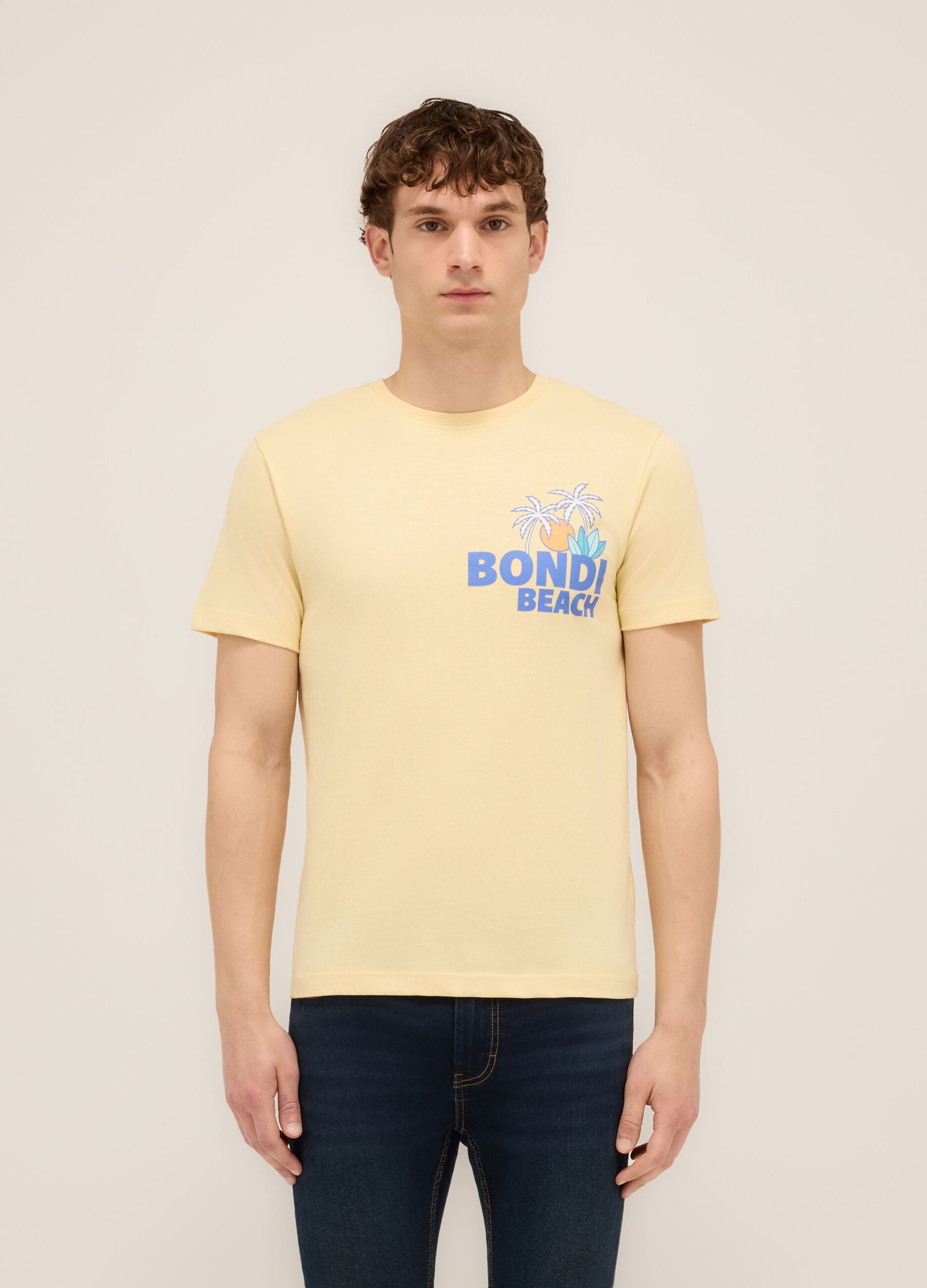 T-shirt girocollo stampa Bondi Beach uomo_0