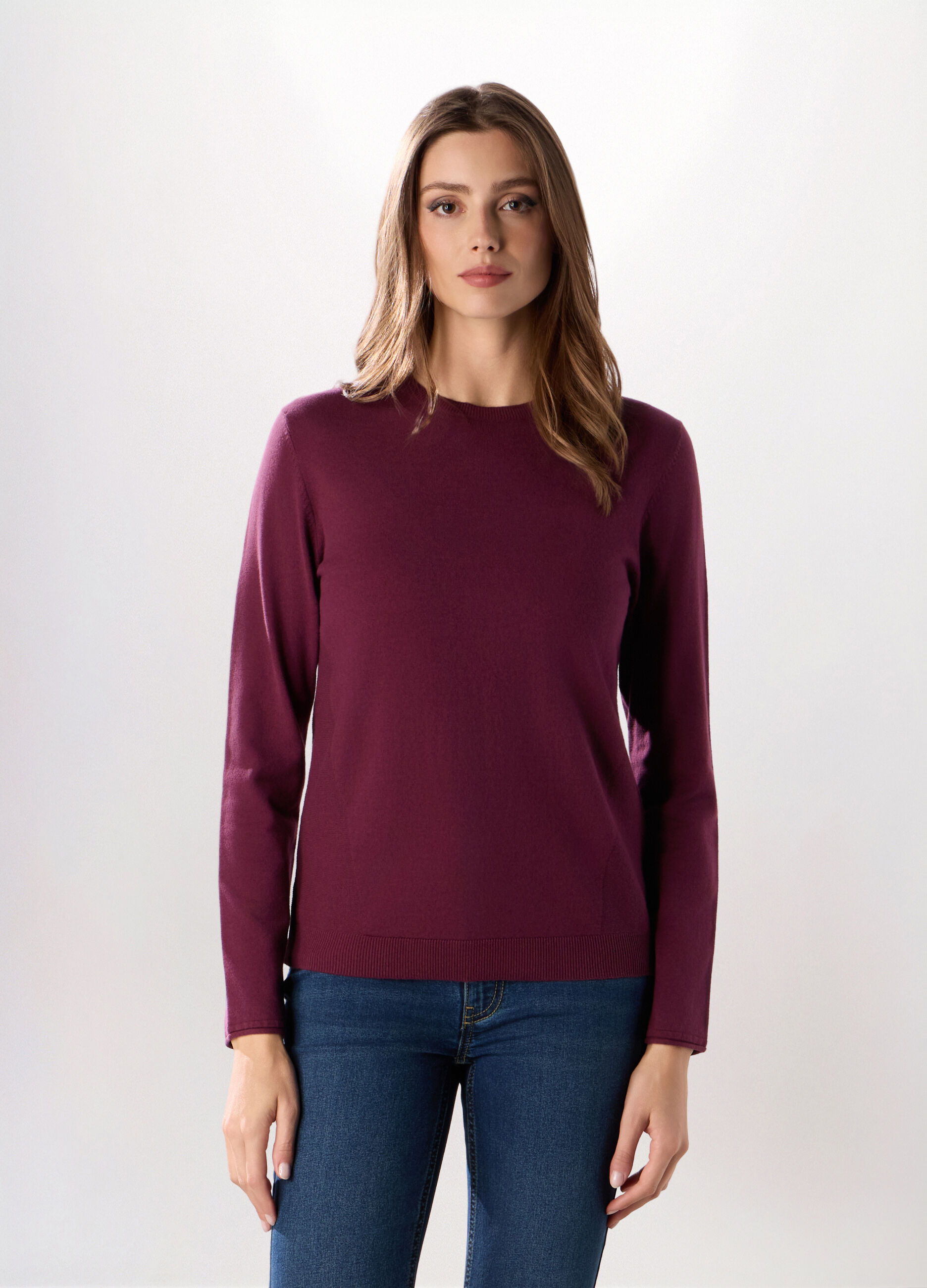 Pullover in misto cotone donna_0