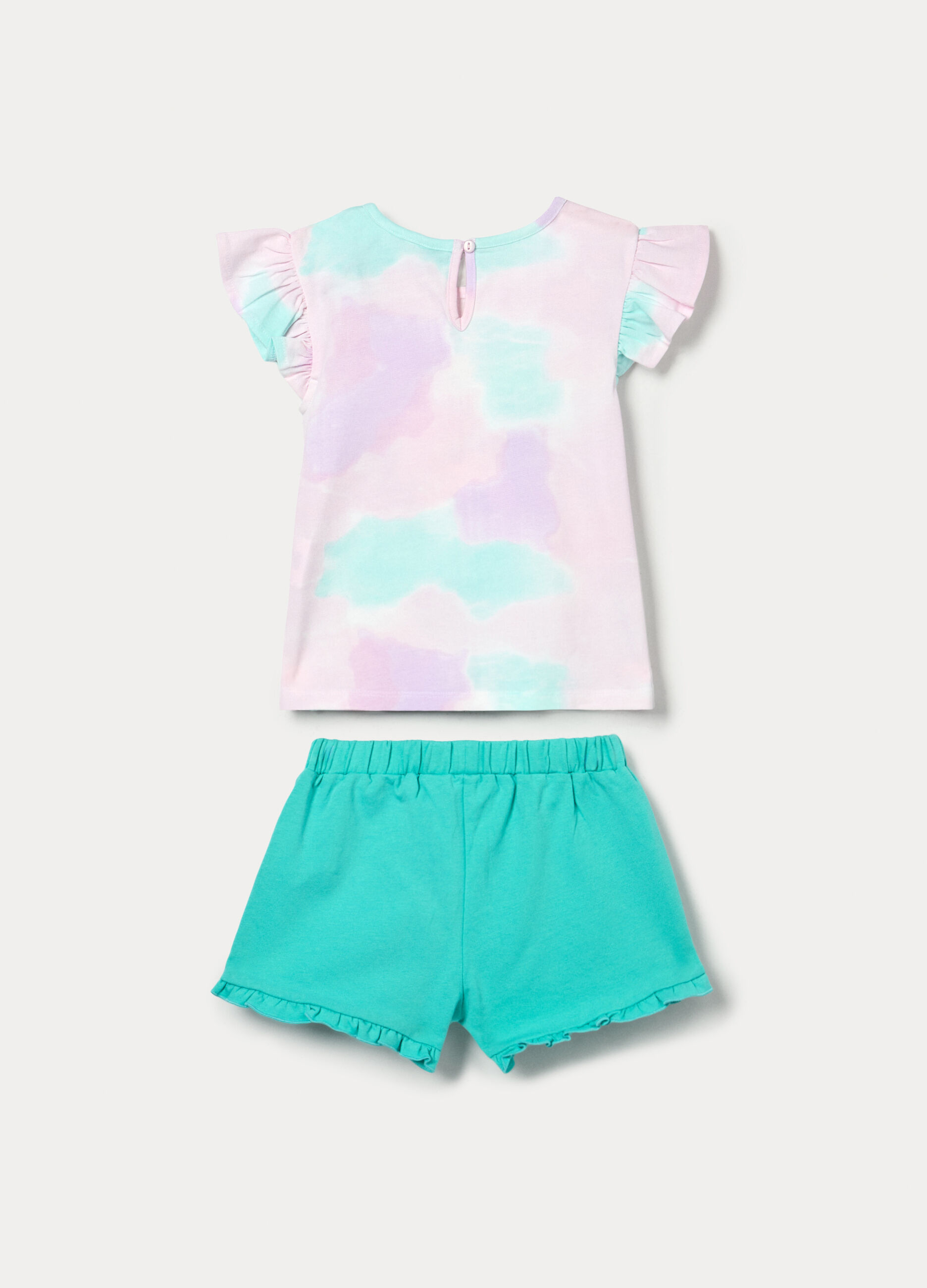 Jogging set Disney in jersey di cotone stretch bimba_1