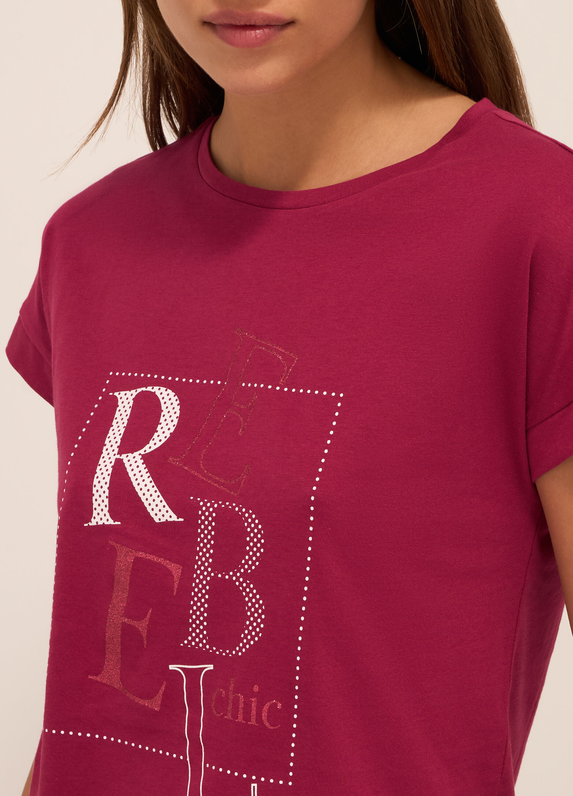 T-shirt in puro cotone donna_2